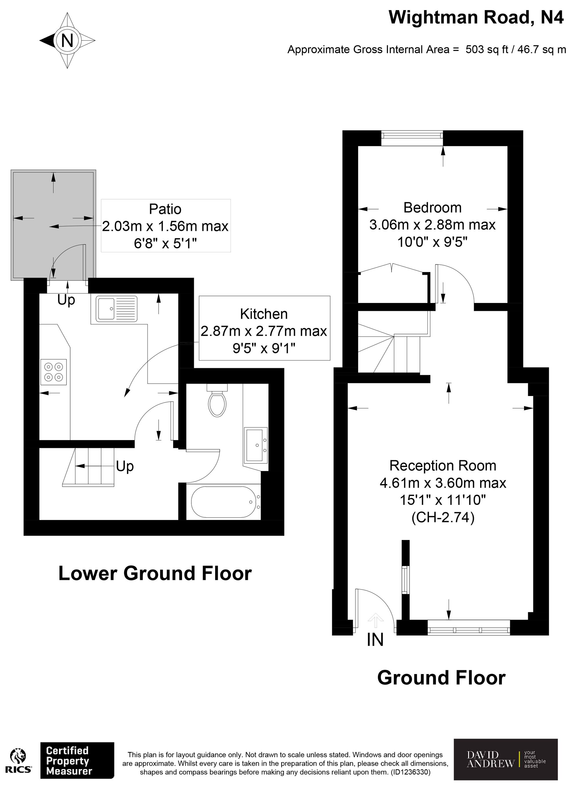 40d Wightman Road, London floorplan