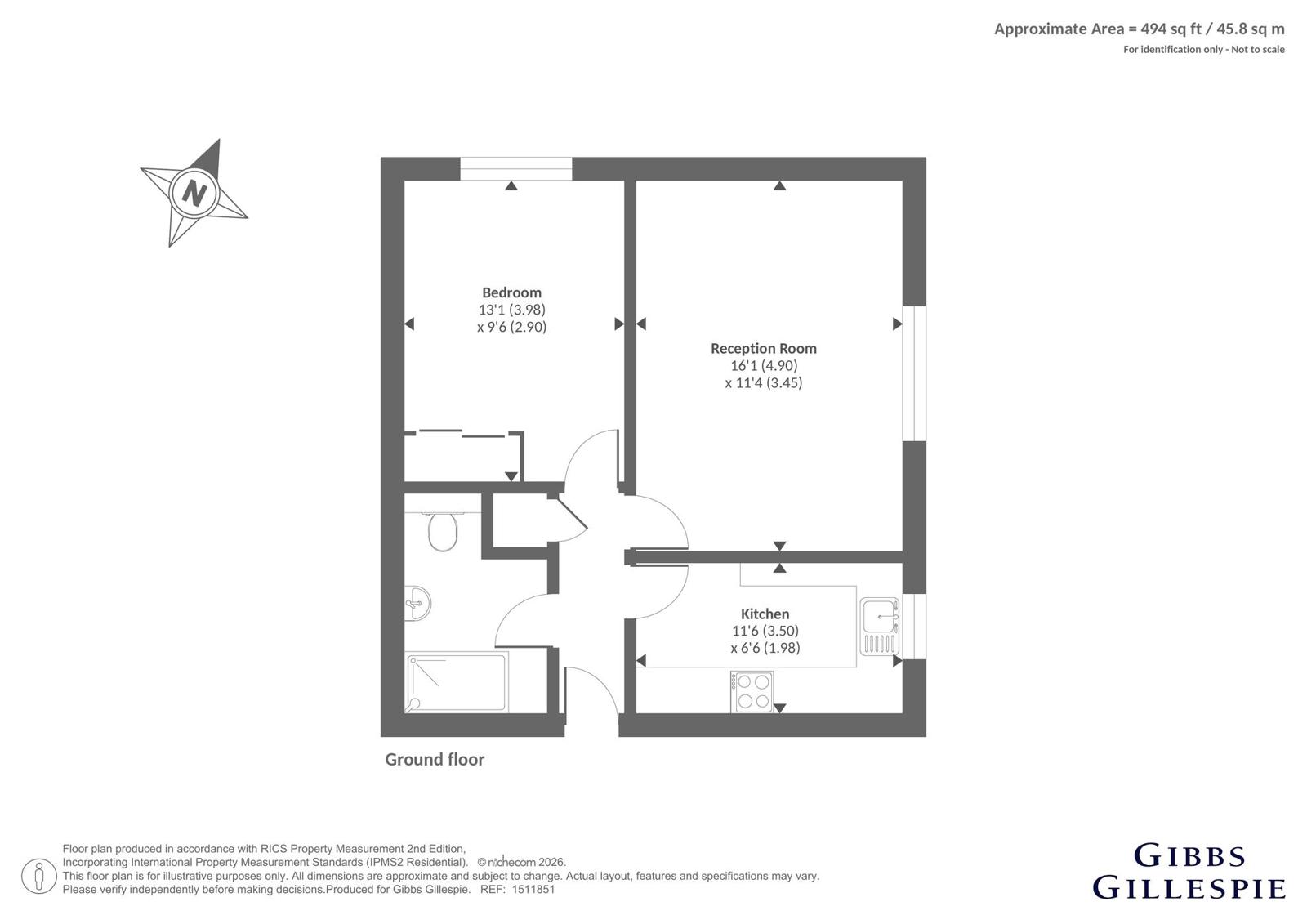 81, Rowan Close, London floorplan