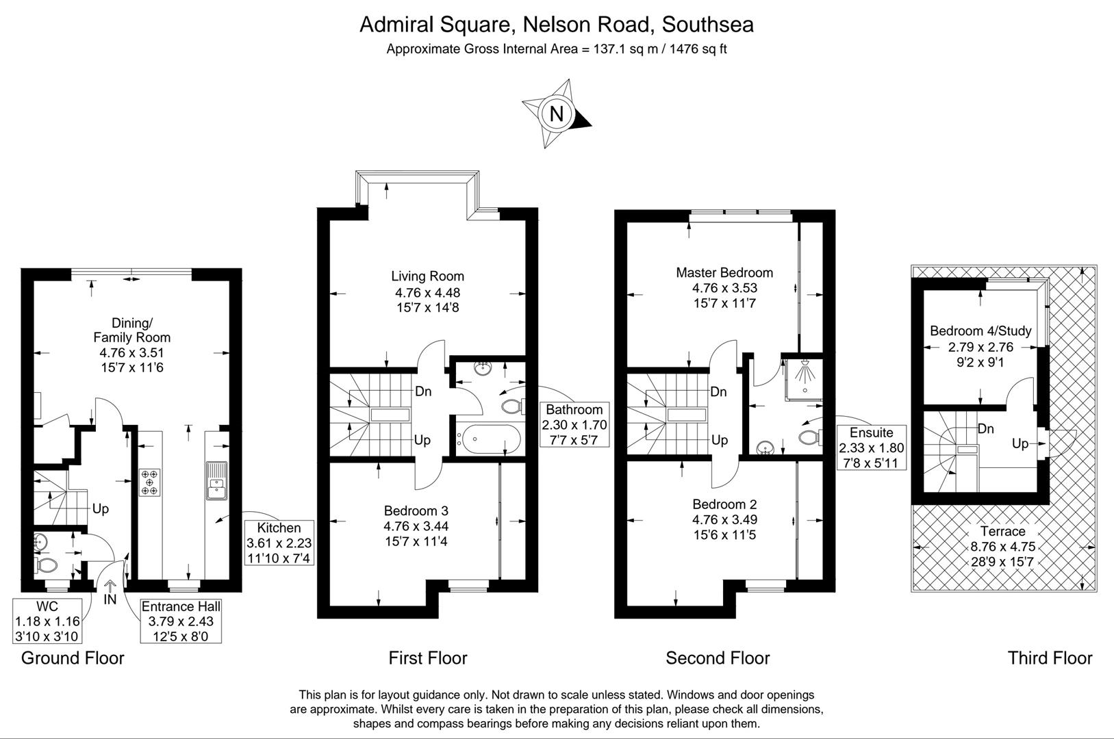 10 Admiral Square, Nelson Road, Portsmouth floorplan