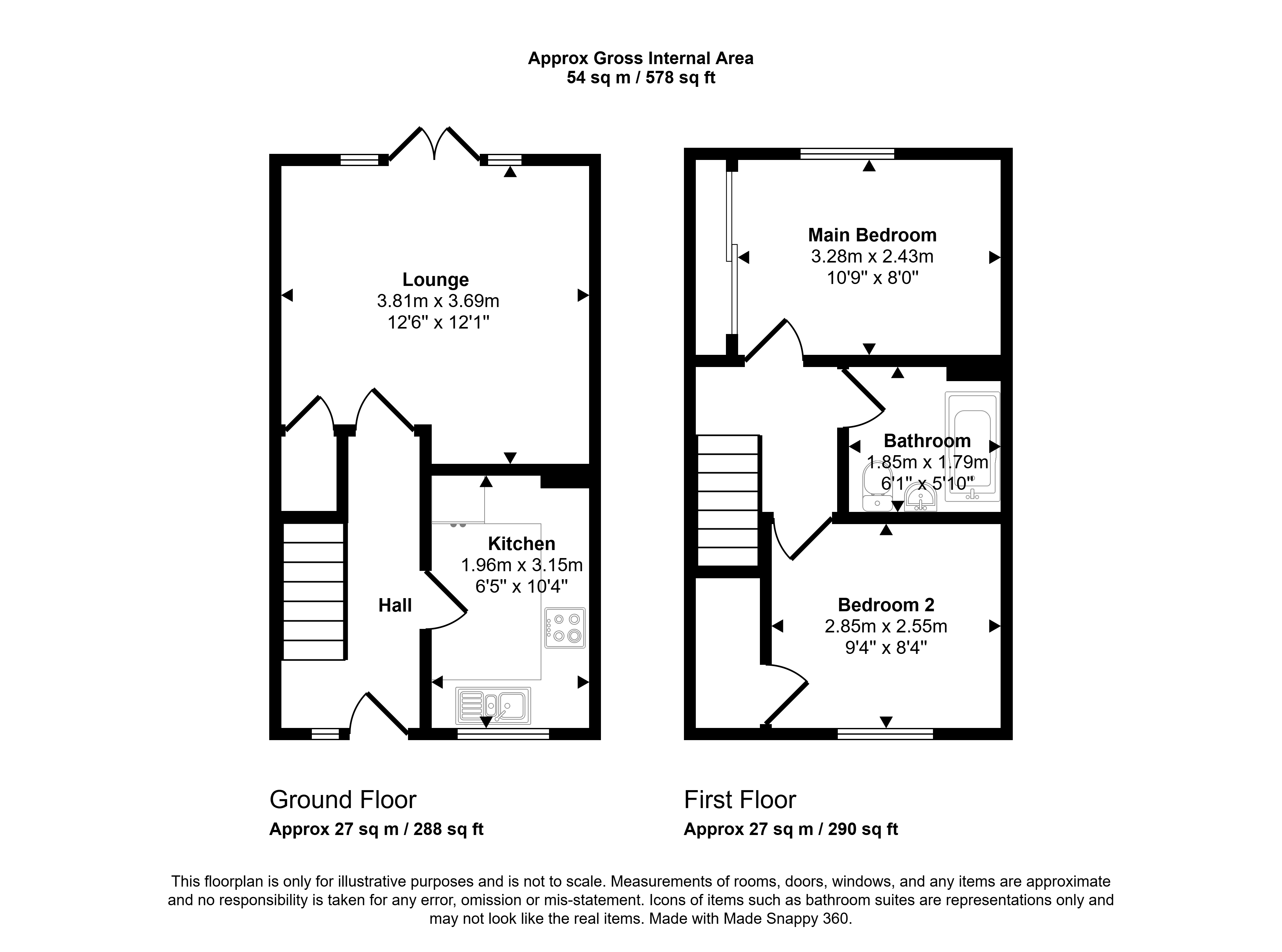 71, Castleview Drive, Renfrewshire floorplan