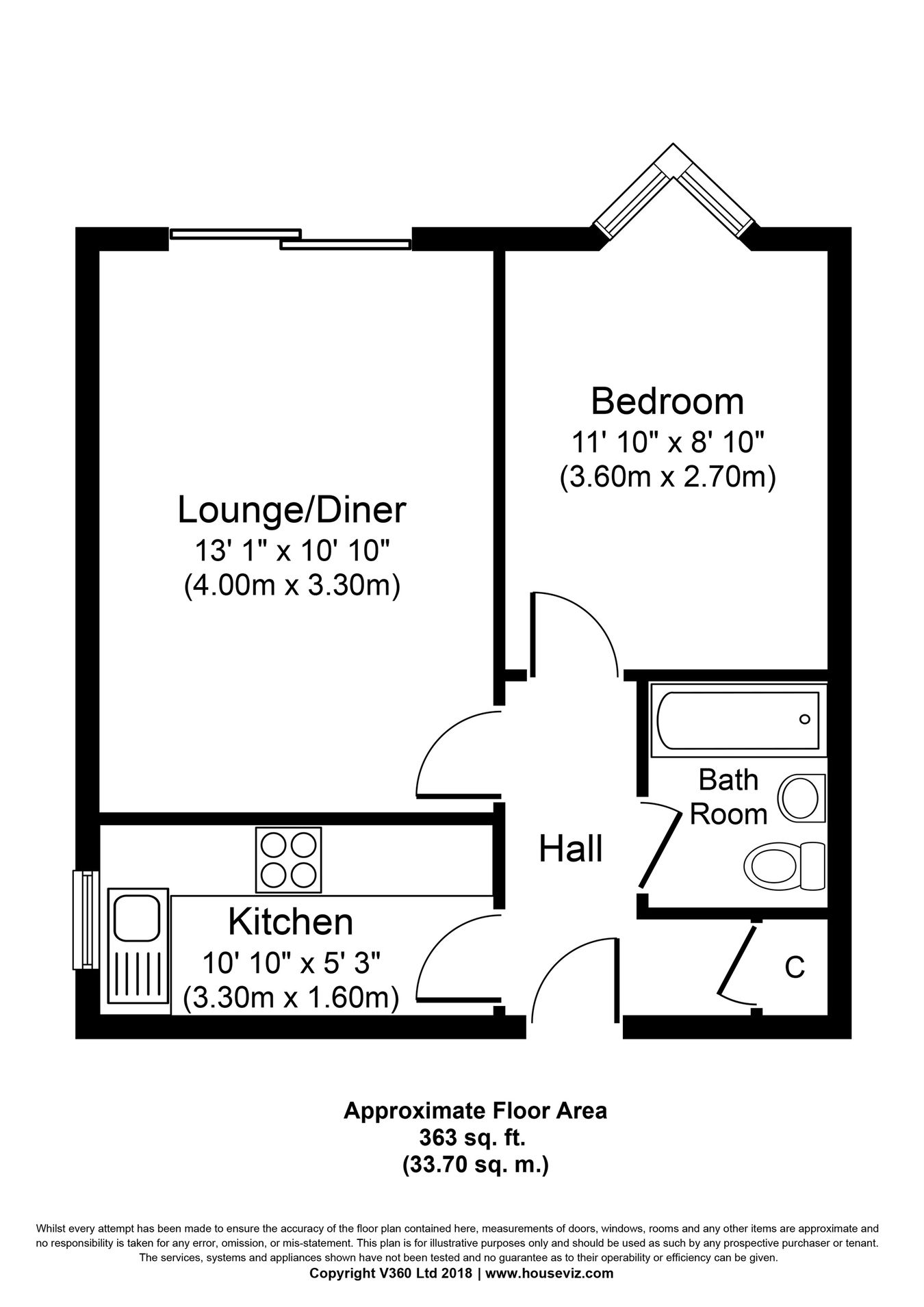 3, Glenalmond House,, 87 Stanwell Road, Ashford floorplan