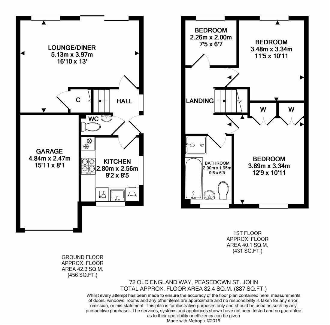 72, Old England Way, Bath floorplan