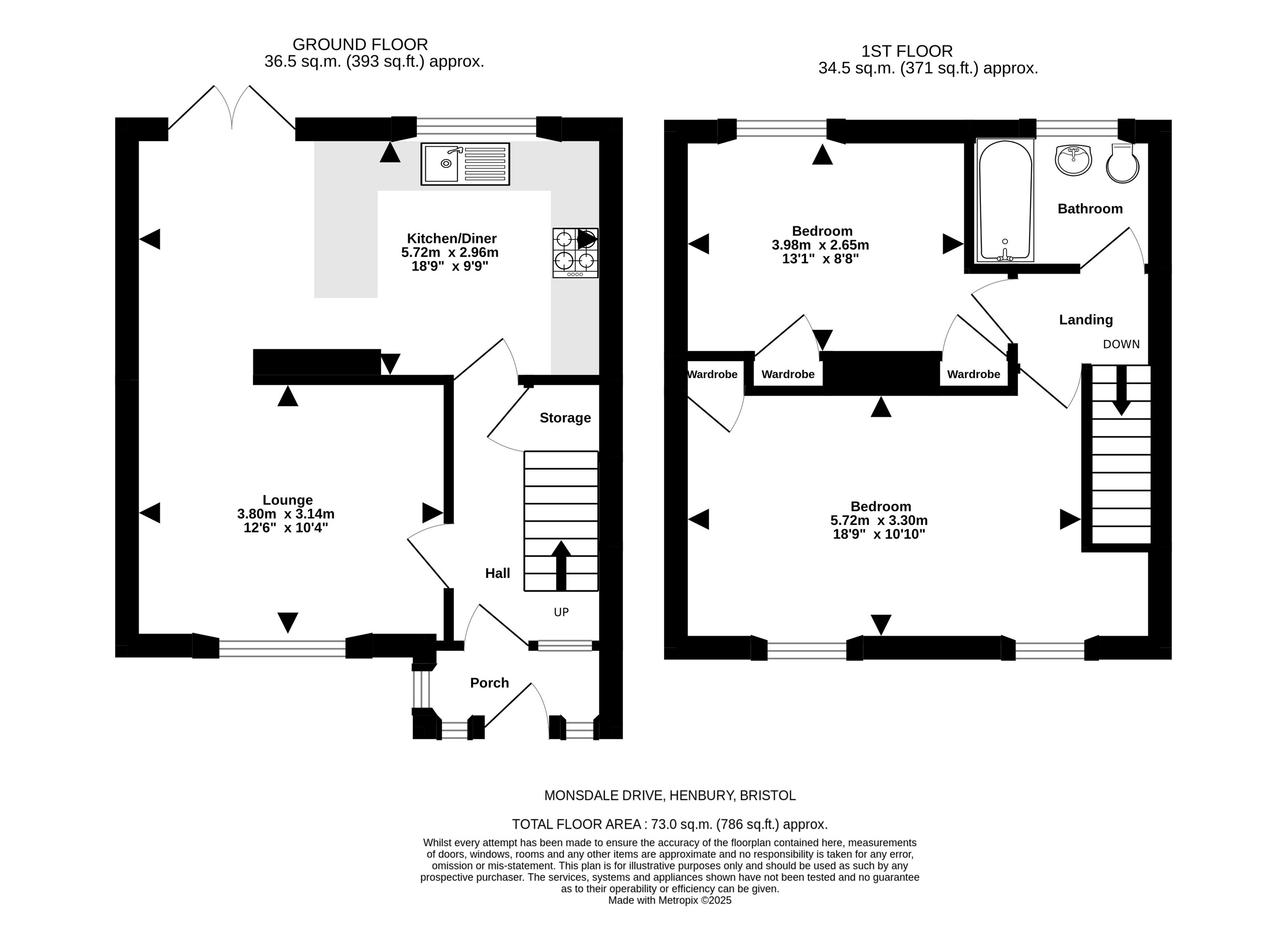 4 Monsdale Drive, Bristol floorplan