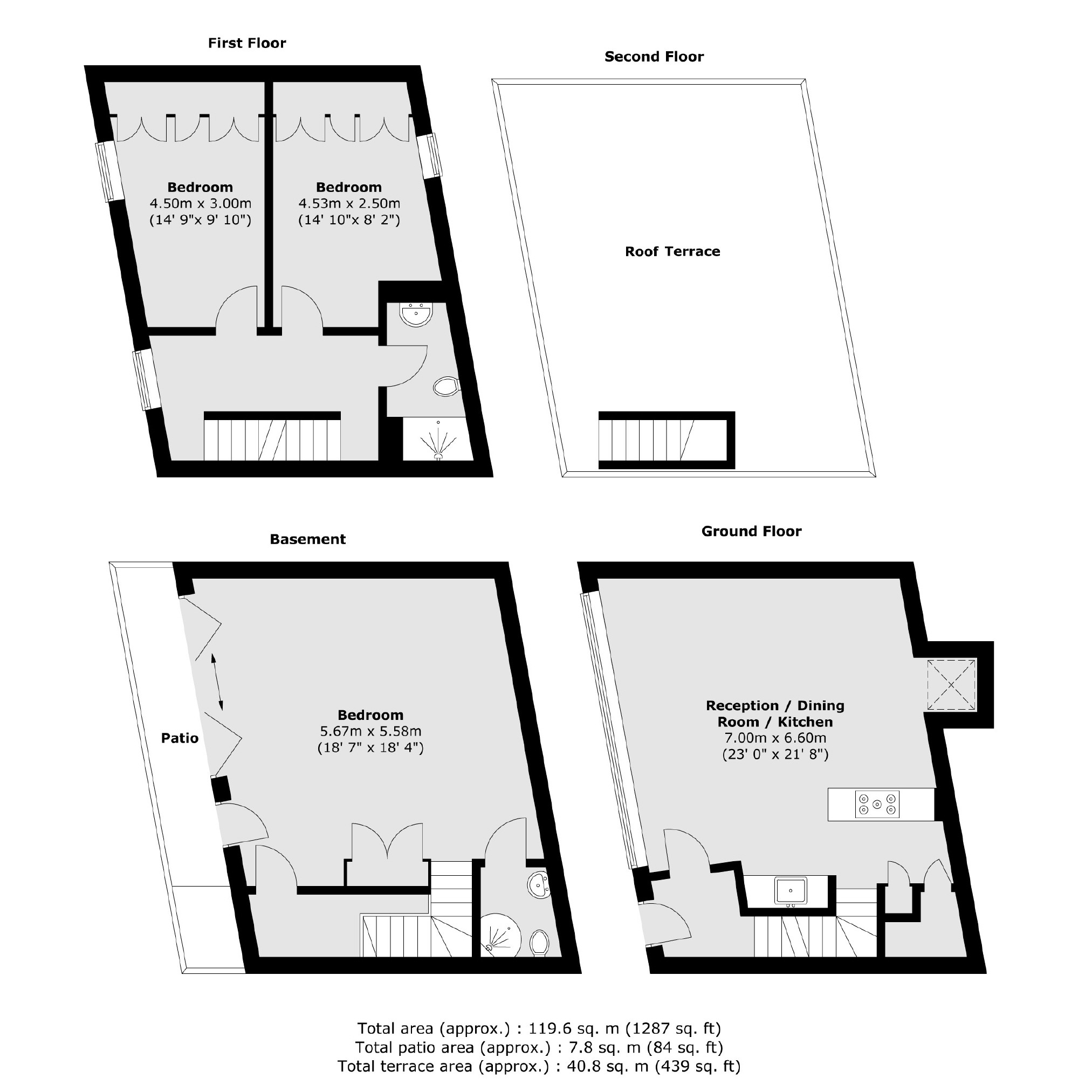 131-133, Cloudesley Road, London floorplan