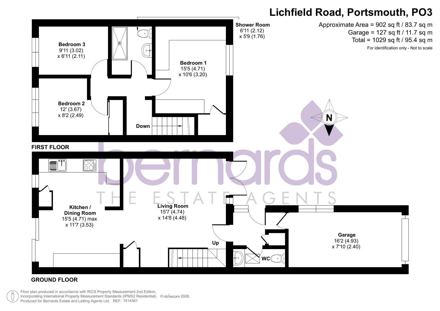 4c, Lichfield Road, Portsmouth floorplan