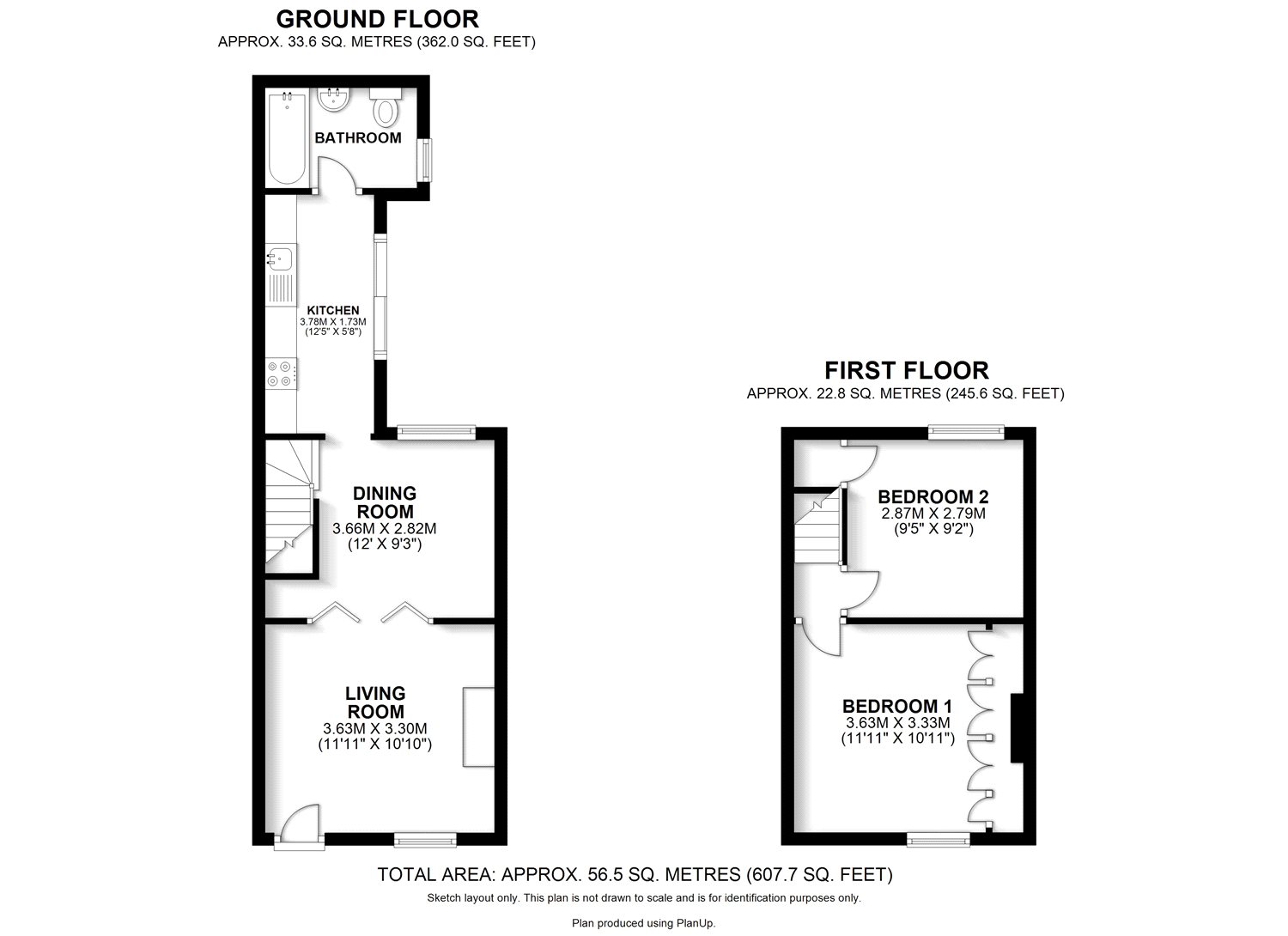 2 Bedrooms Terraced house for sale in Luton Road, Harpenden, Hertfordshire AL5