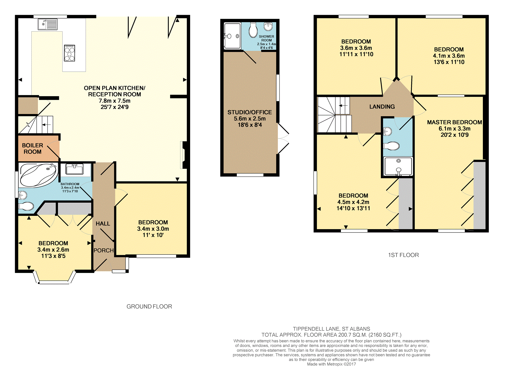 6 Bedrooms Detached house for sale in Tippendell Lane, Chiswell Green AL2