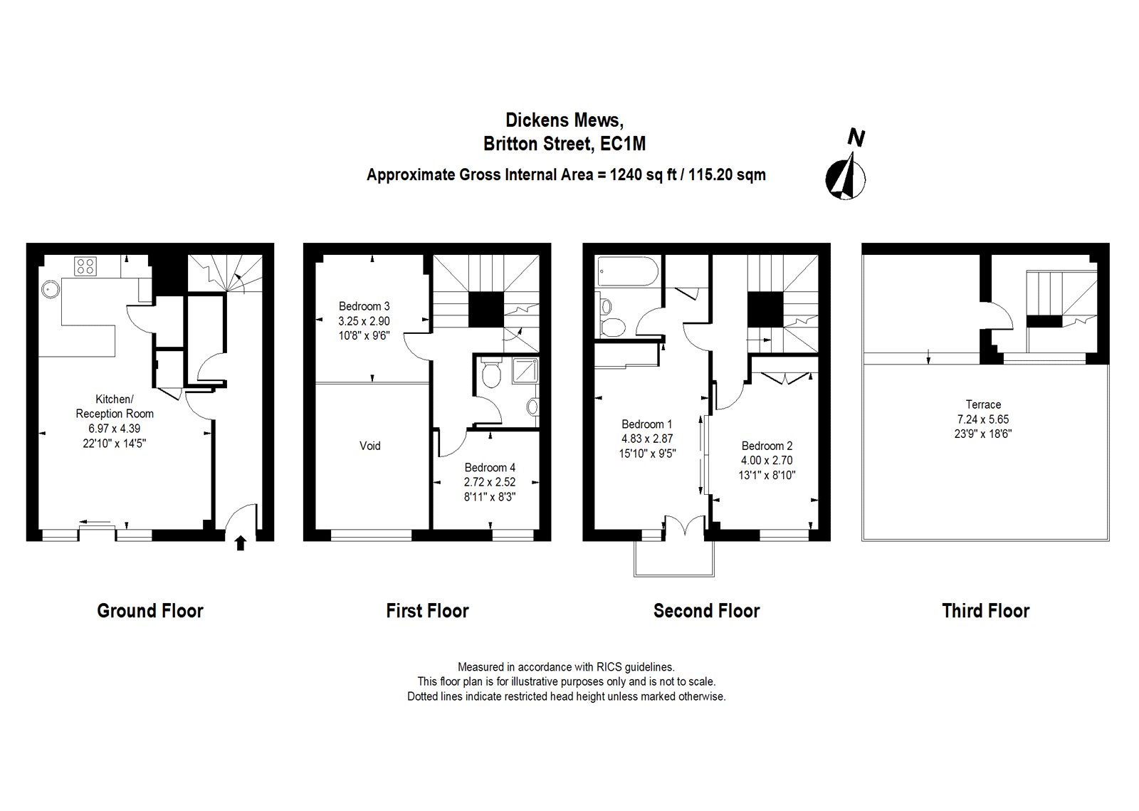 3, Dickens Mews, Clerkenwell floorplan