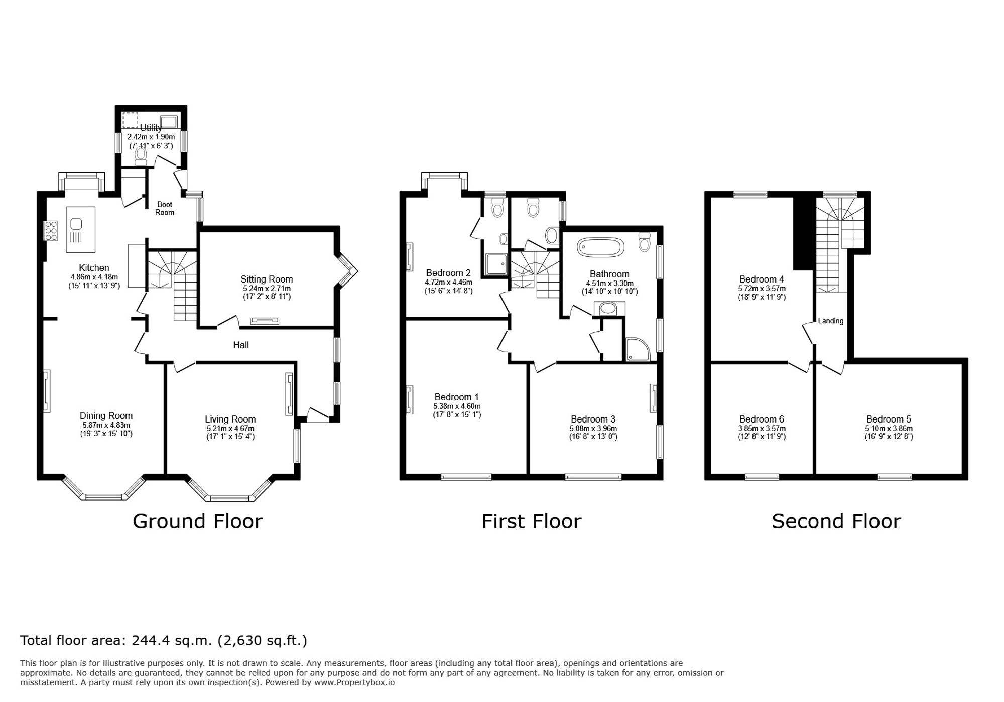 Holmedale, Church Walks, Llandudno floorplan