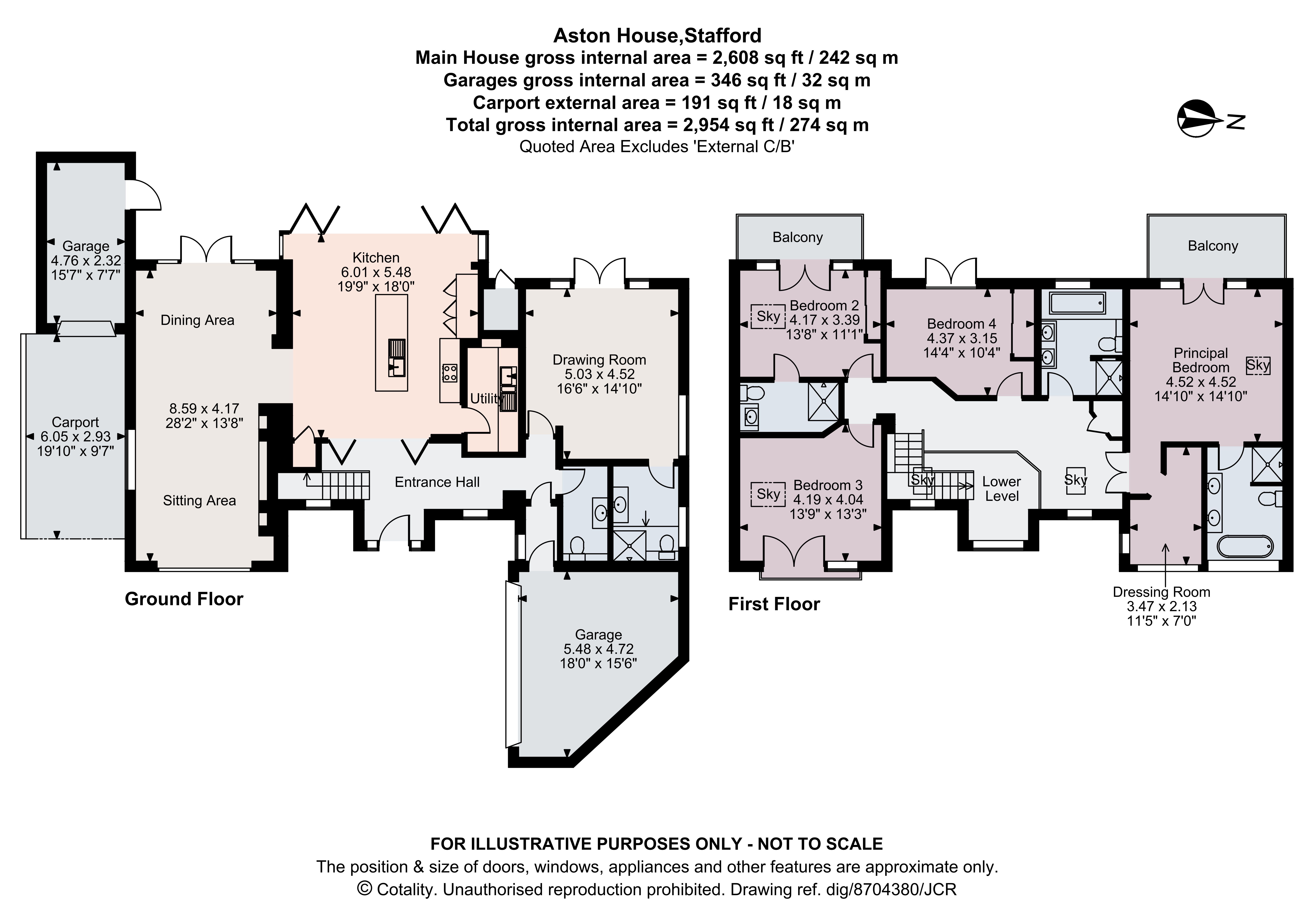 Aston House,, Lower Penkridge Road, Acton Trussell floorplan