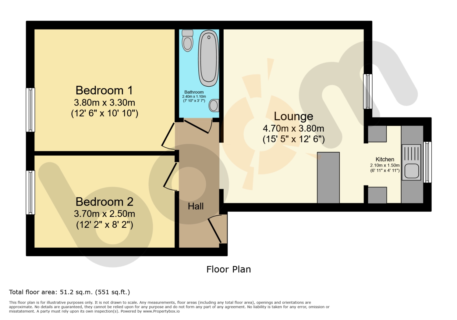 13, Dean Road, Kilbirnie floorplan