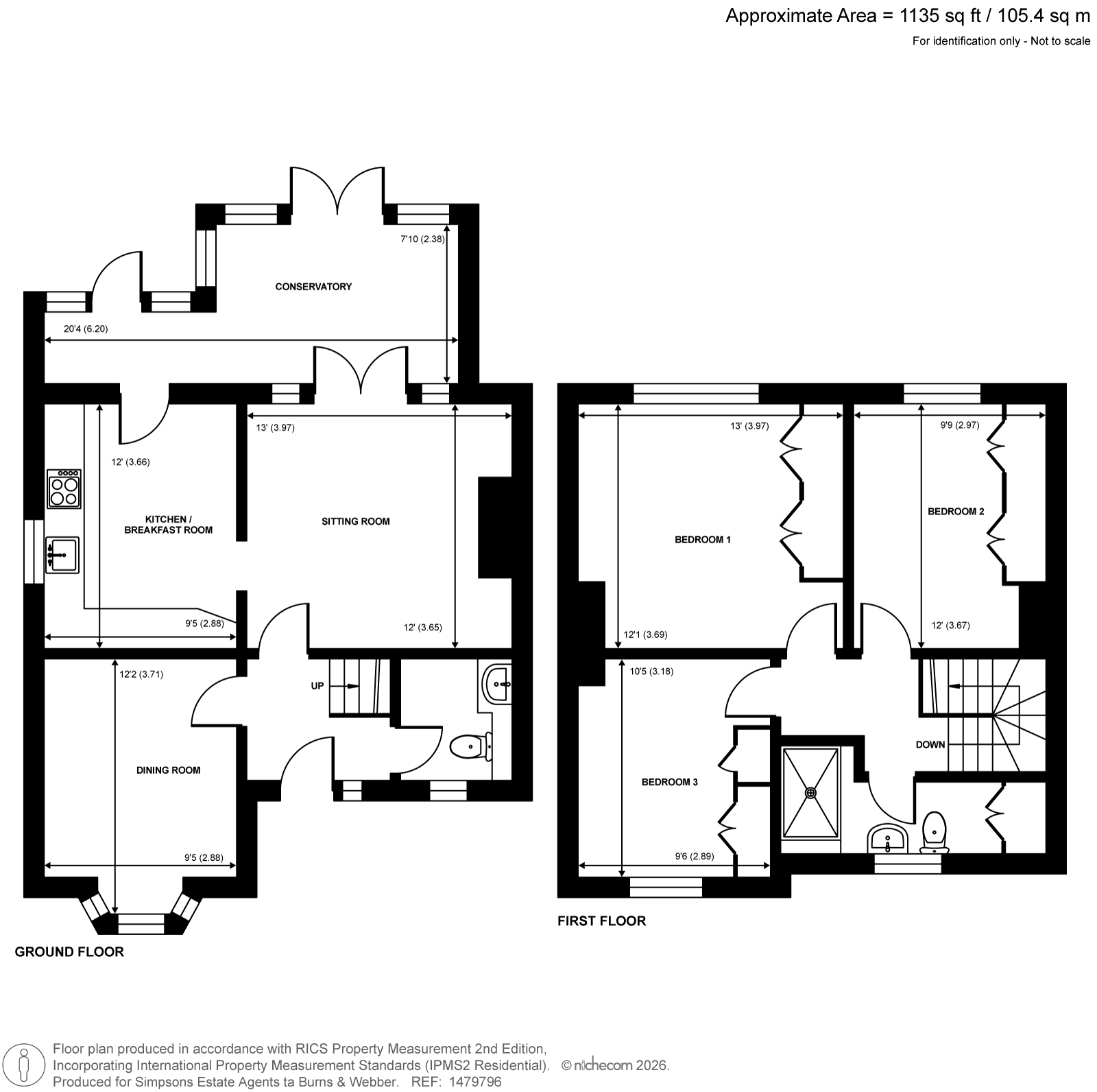 5, Fowlers Croft, Compton, Guildford floorplan