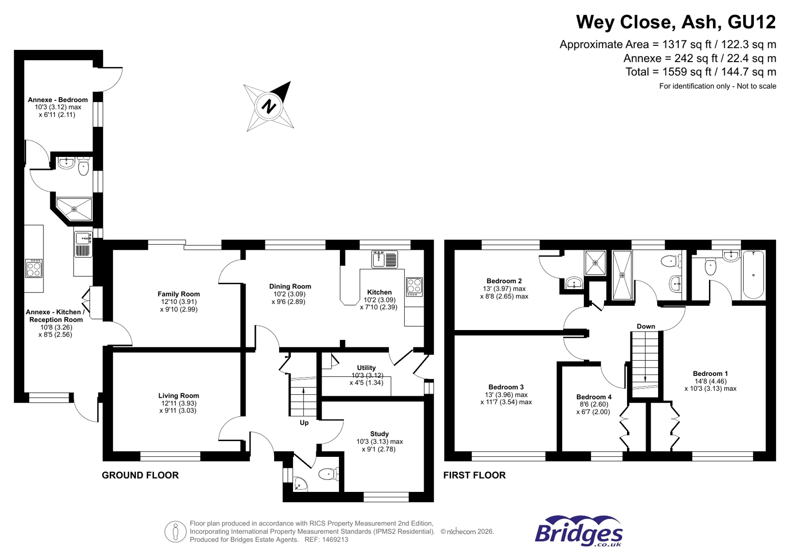 20, Wey Close, Ash floorplan