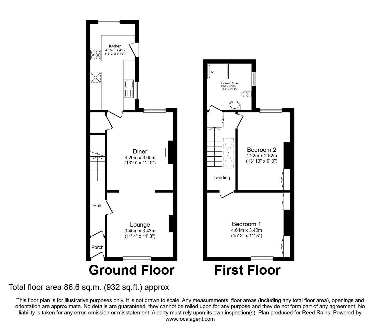 St. Marys Road, Bamber Bridge, Preston PR5, 2 bedroom terraced house
