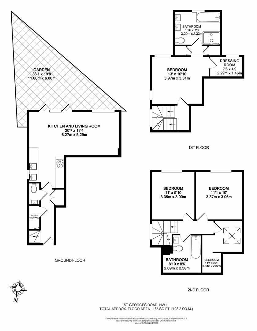 Flat 3, St Georges Road, Temple Fortune floorplan