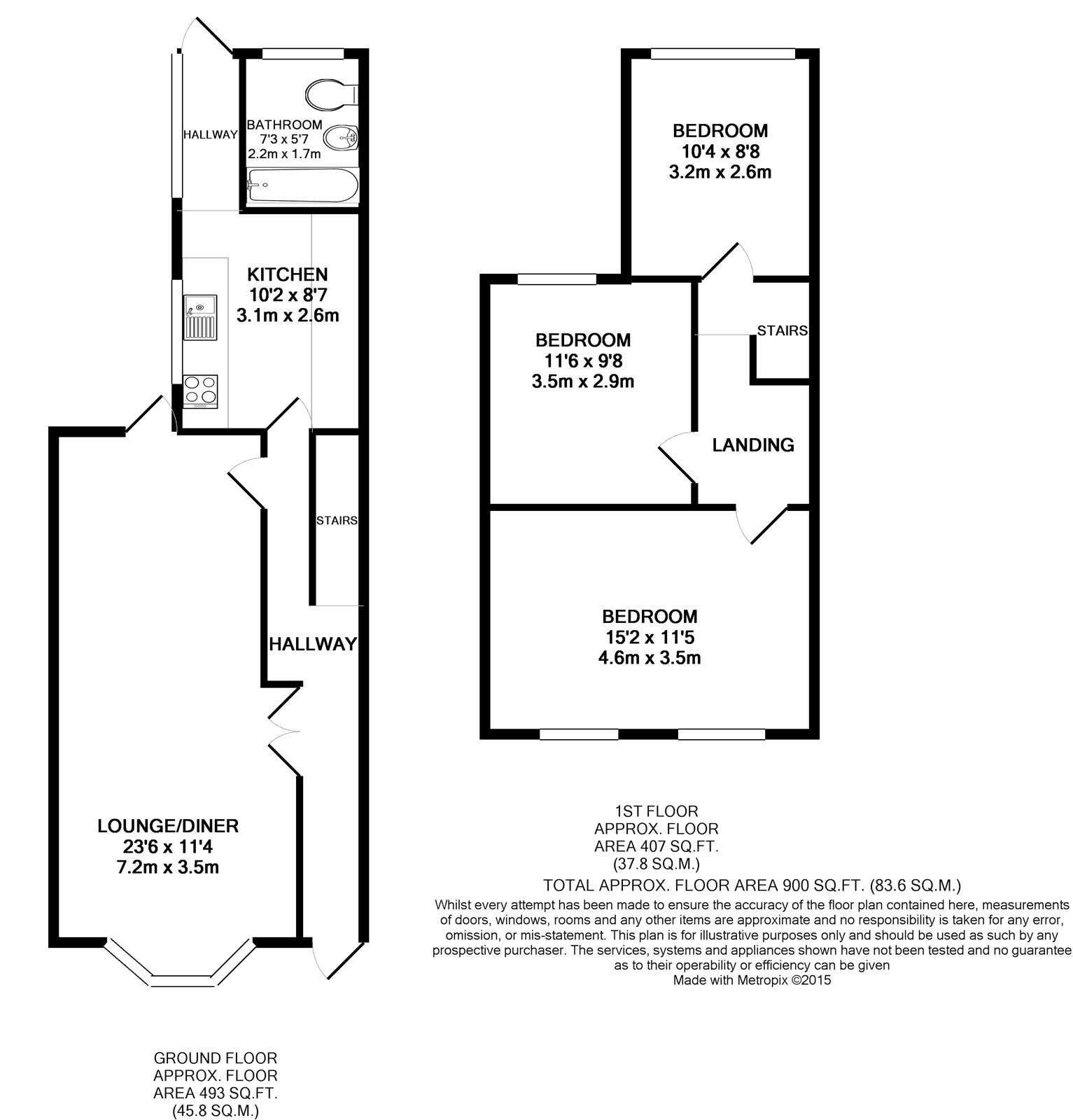 3 Bedrooms Terraced house to rent in Limes Road, Croydon CR0