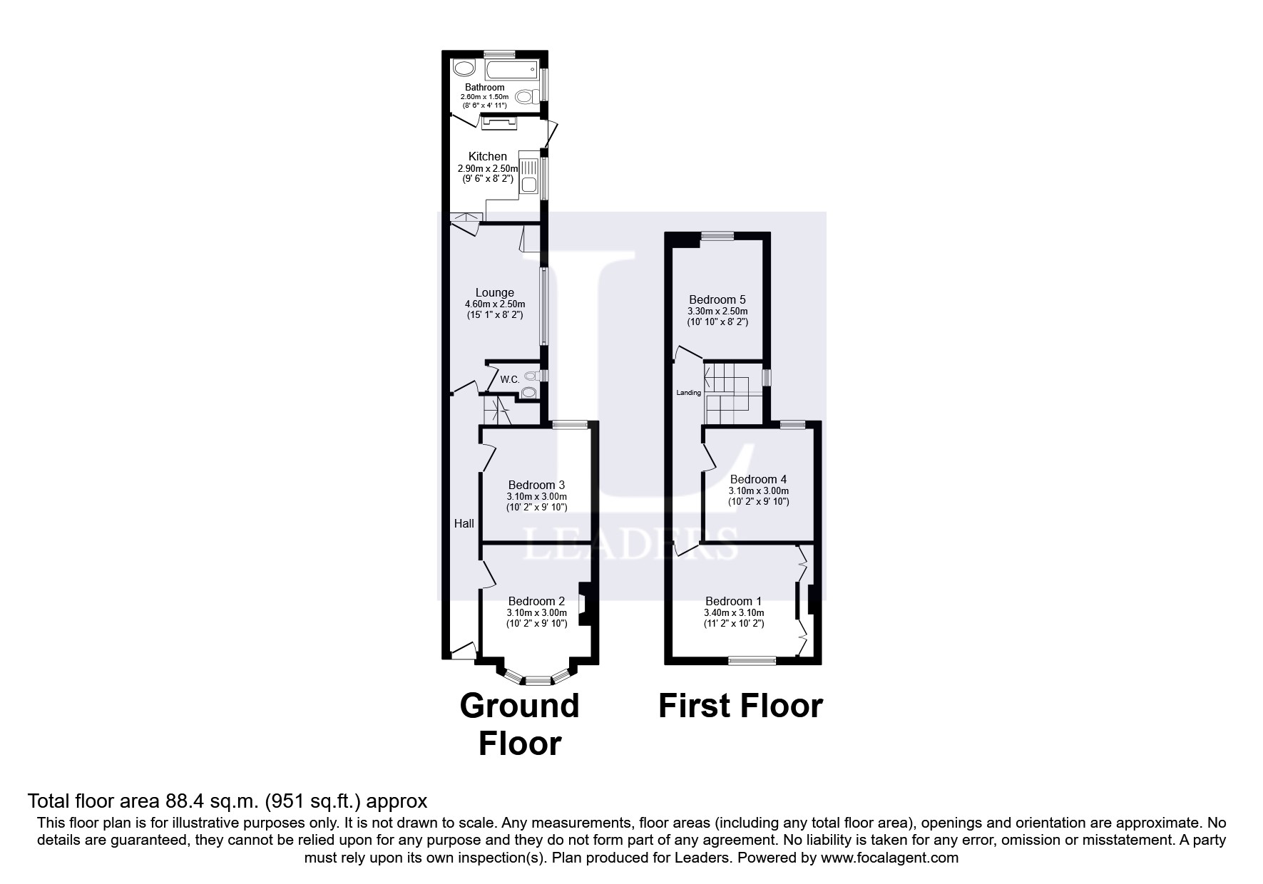 Room 2, 17, Norman Road, Southsea floorplan