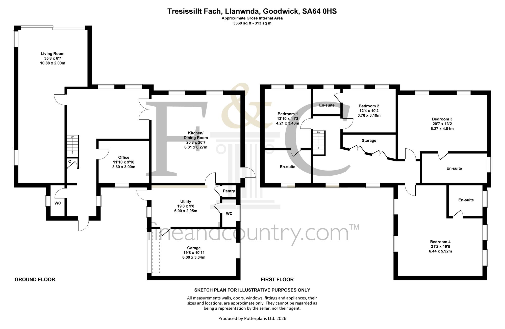Tresissillt Fach, Goodwick floorplan