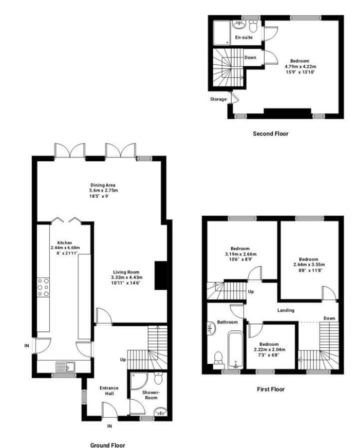 1, The Four Acres, Sawbridgeworth floorplan