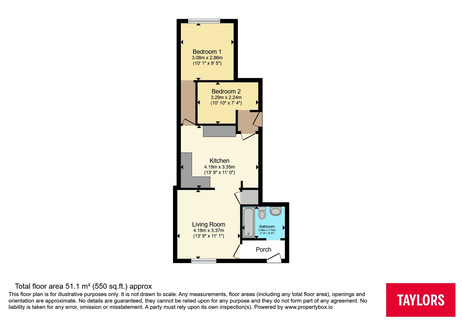 Ground Floor Flat, 421, Whitehall Road, Bristol floorplan