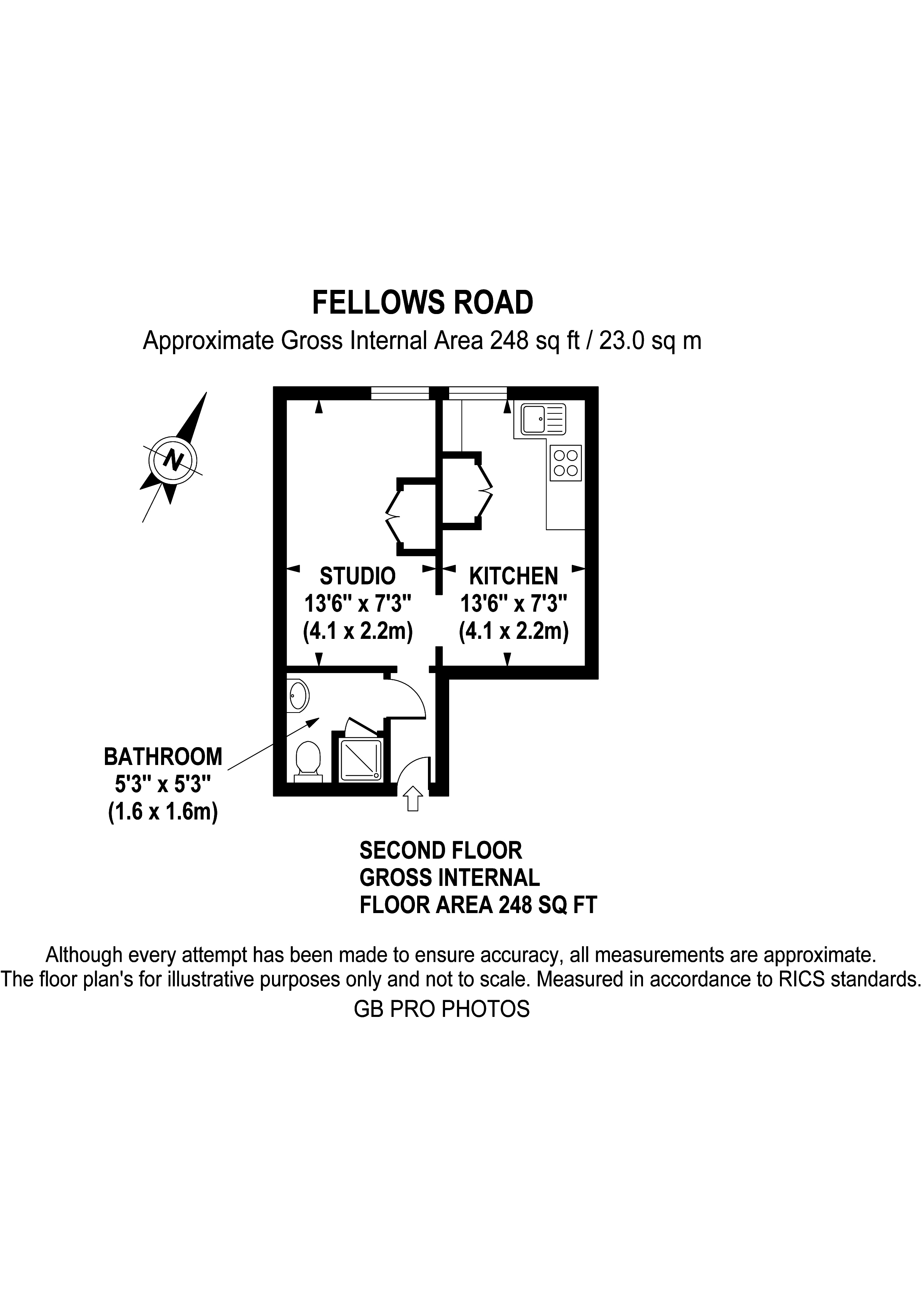0 Bedrooms Studio to rent in Fellows Road, Belsize Park, London NW3