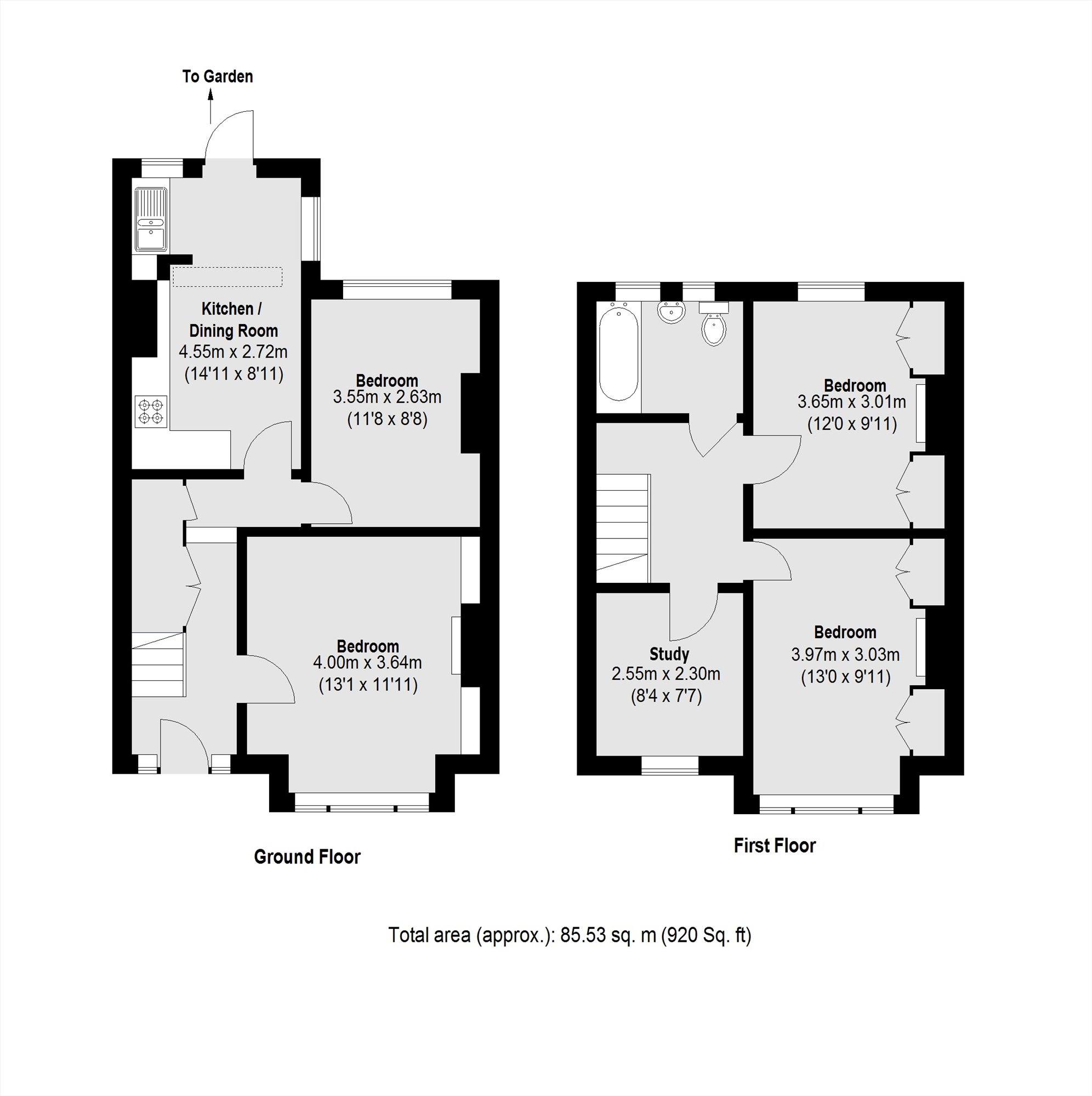 60, Undine Street, London floorplan