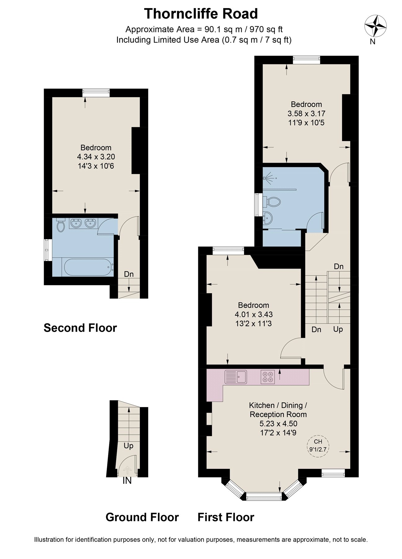 18b, Thorncliffe Road, London floorplan