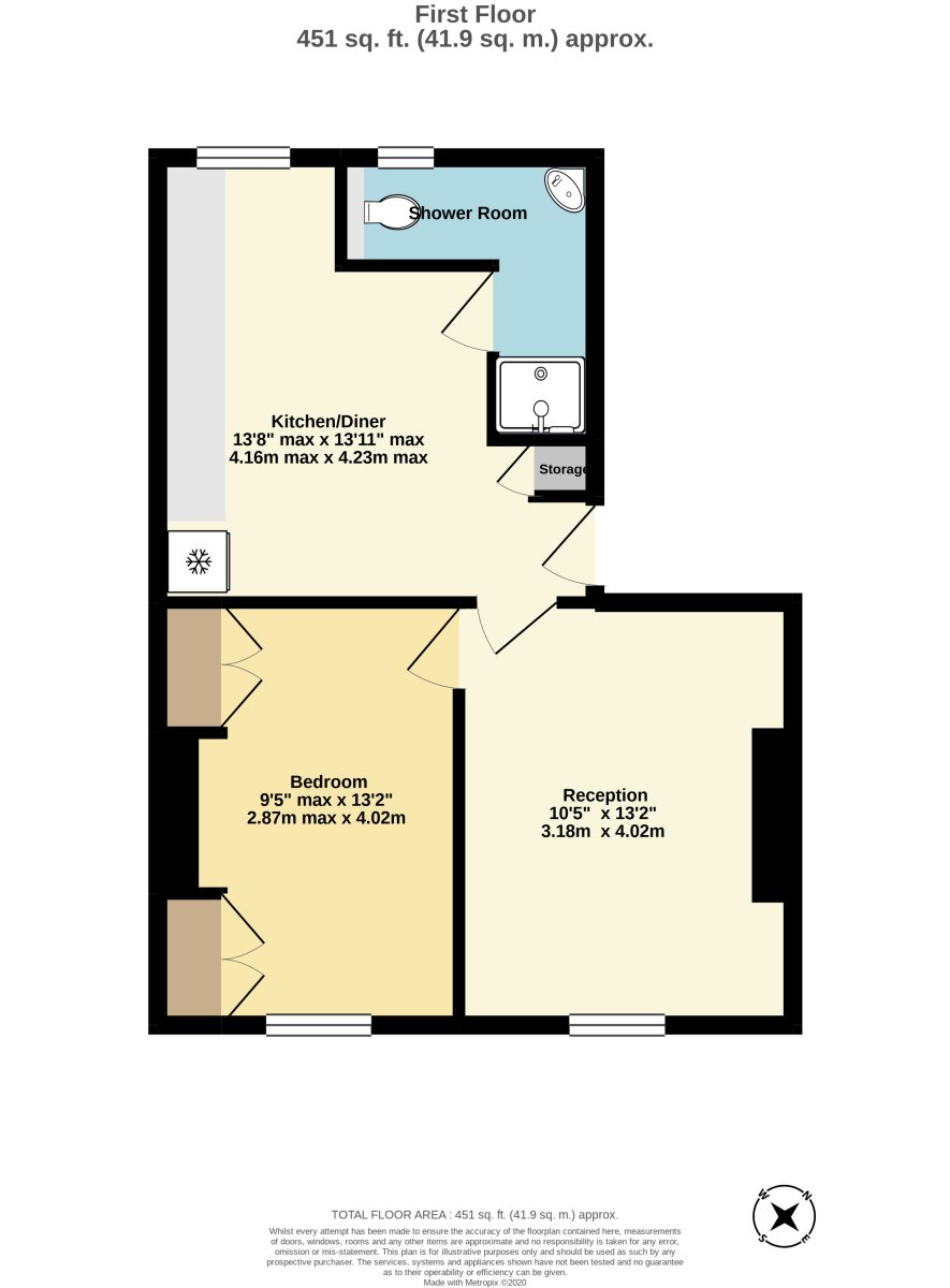 Flat 2, 133a, Essex Road, Islington floorplan