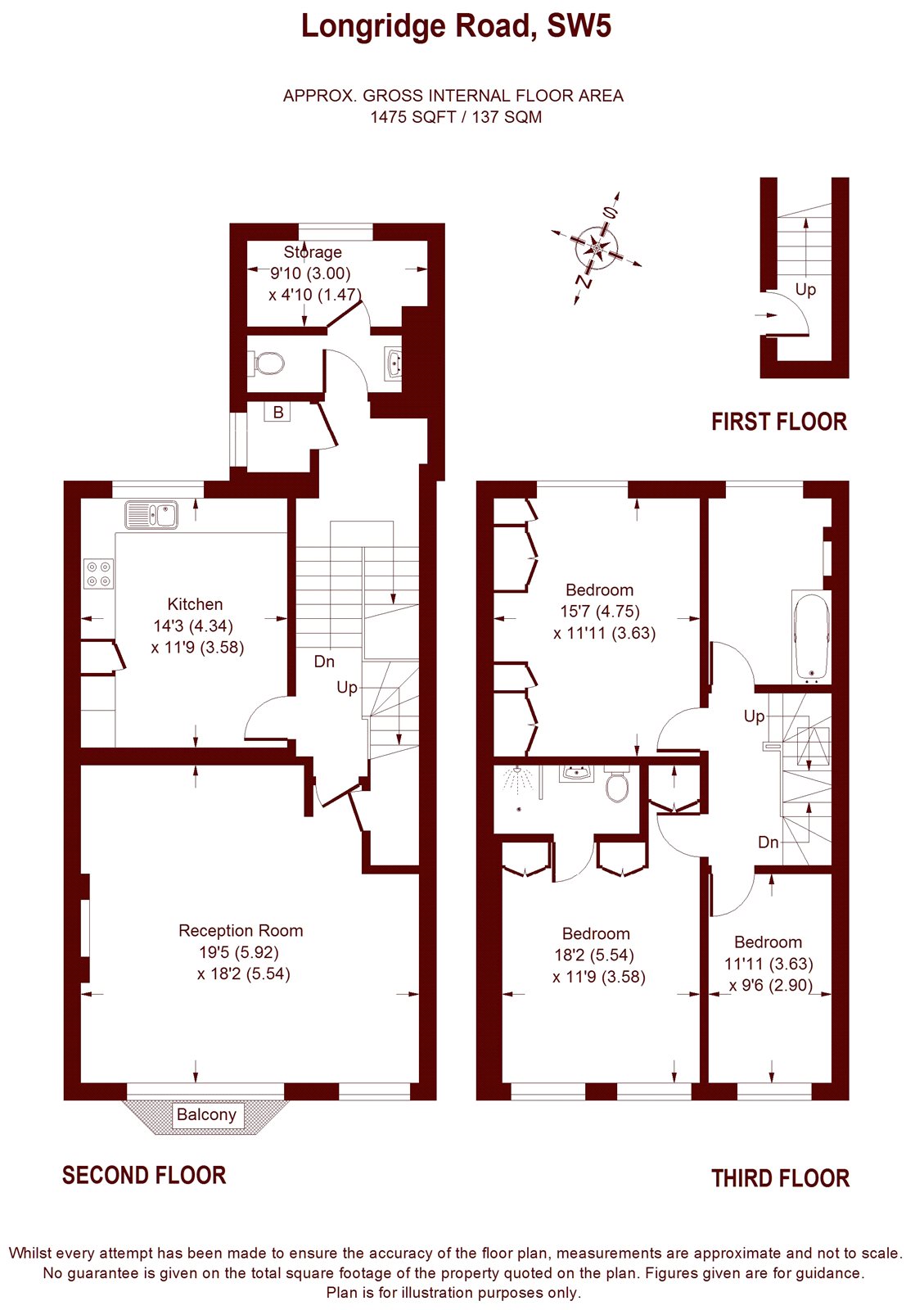 Longridge Road, London floorplan