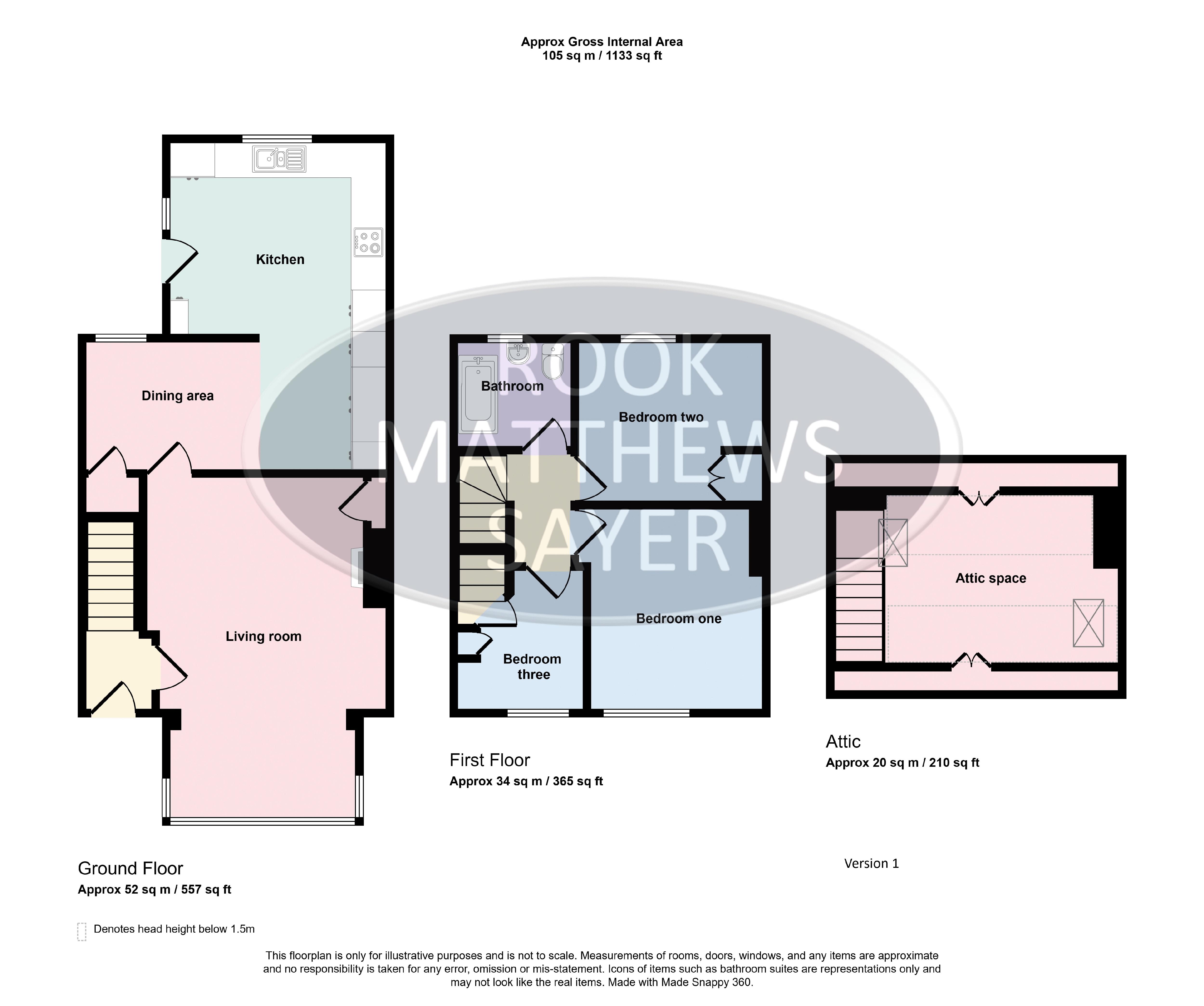 3, Beechcroft, Seahouses floorplan