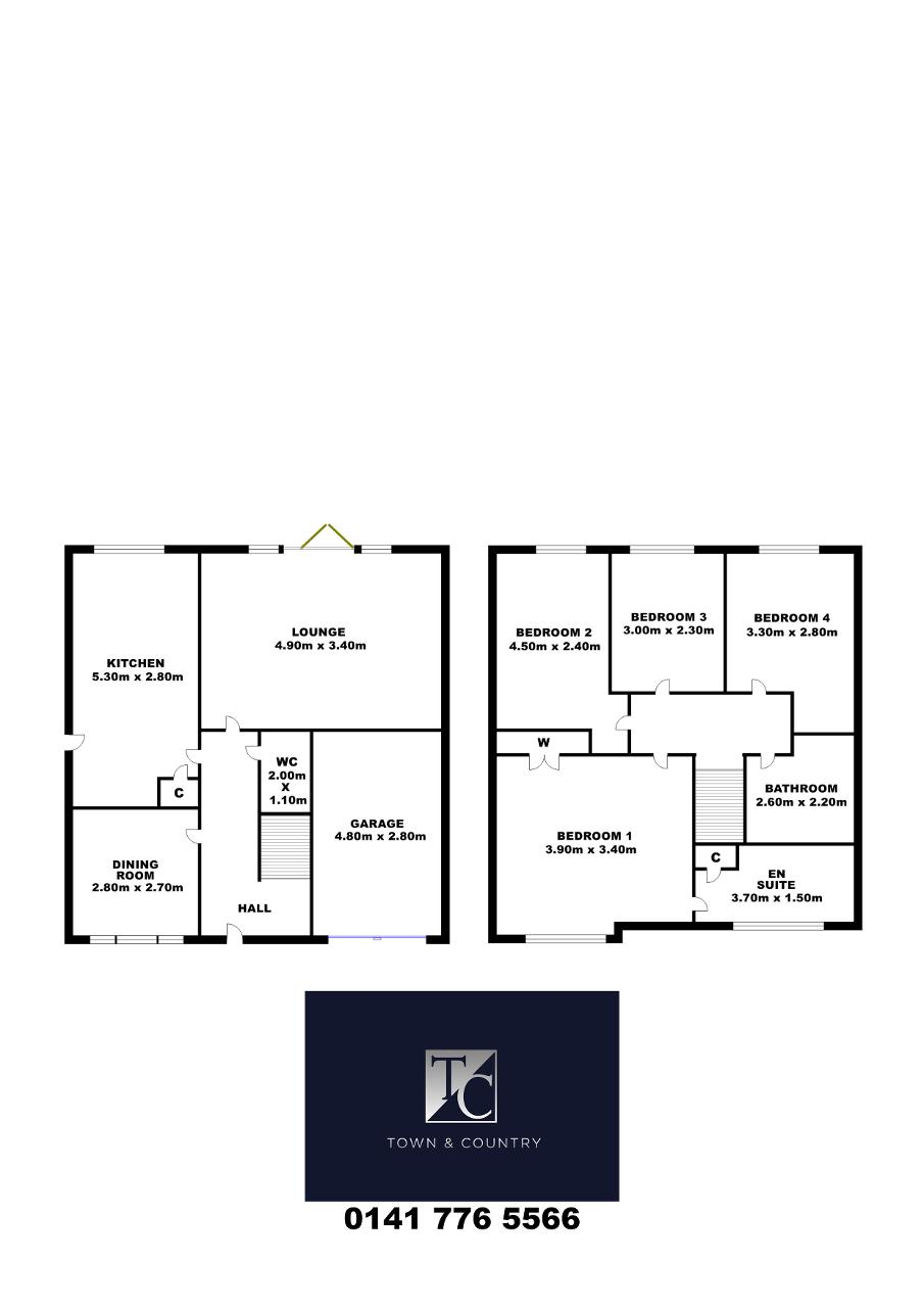 3, Clifford Path, Glasgow floorplan