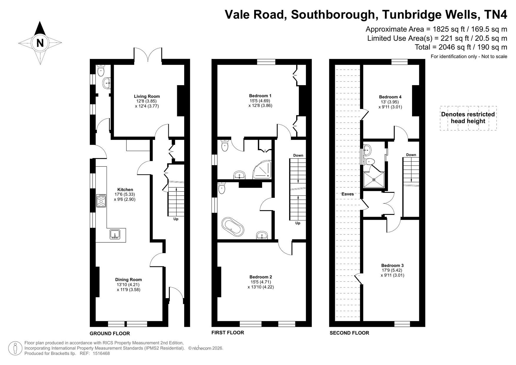 16 Vale Road, Tunbridge Wells floorplan