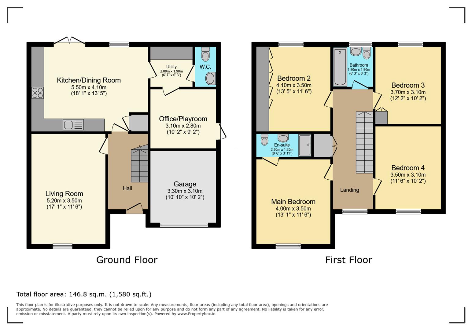 1, South View, Llantwit Major floorplan