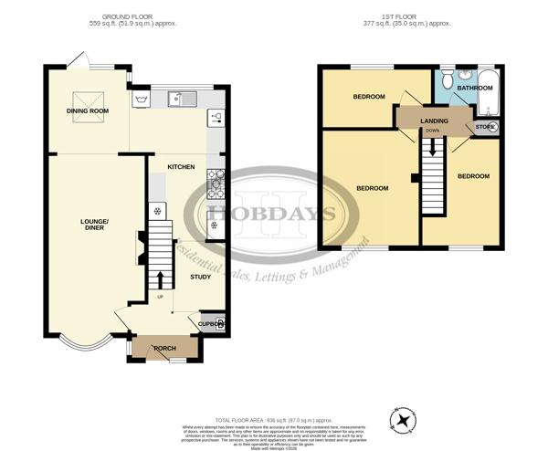 11, Cherry Tree Lane, Potters Bar floorplan