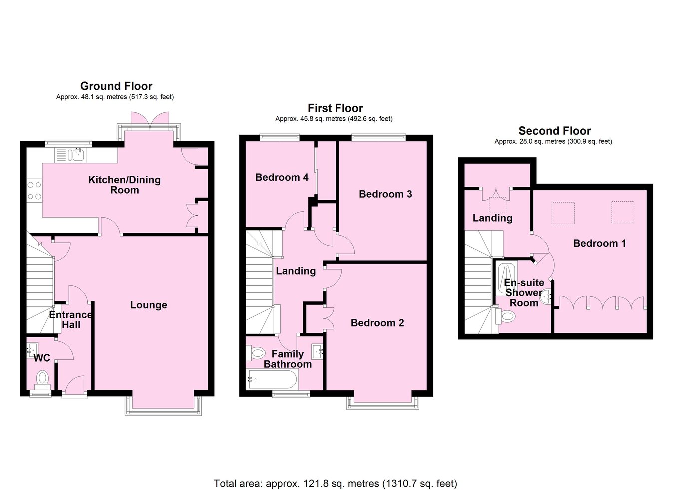 14, Windsor Gardens, Leicester floorplan