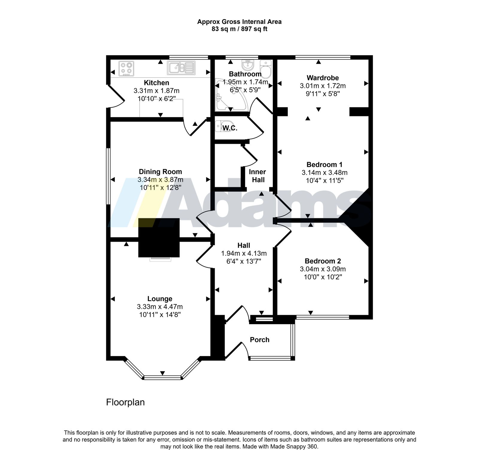 25, Norlands Lane, Widnes floorplan