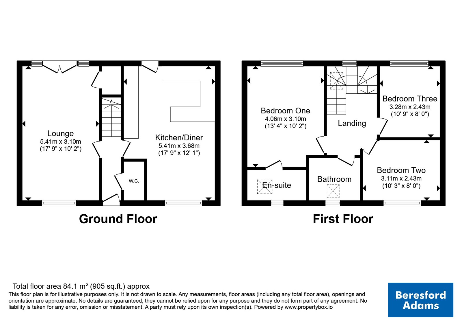 1, Bryn Llwyd, Mold floorplan