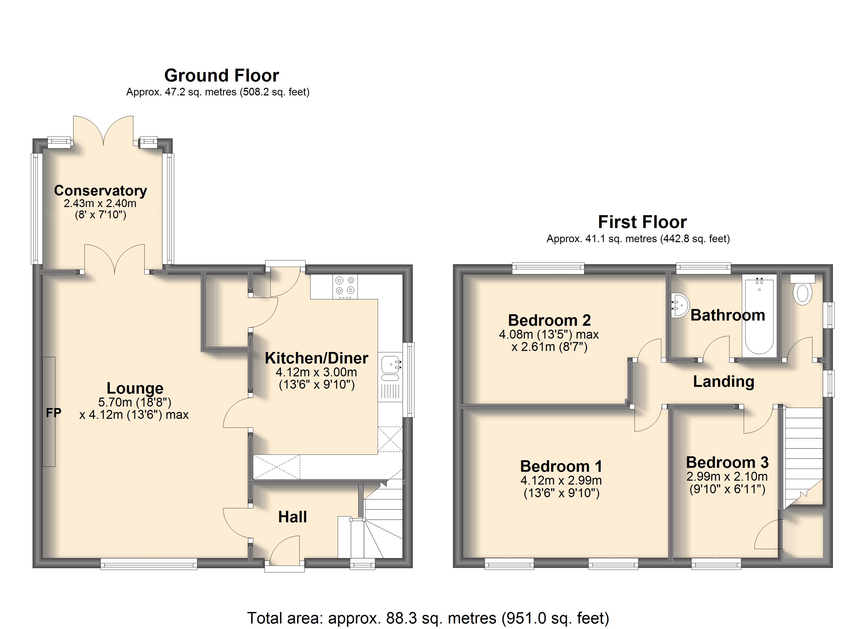 3 Bedrooms Semi-detached house for sale in Elm Close, Chesterfield S41