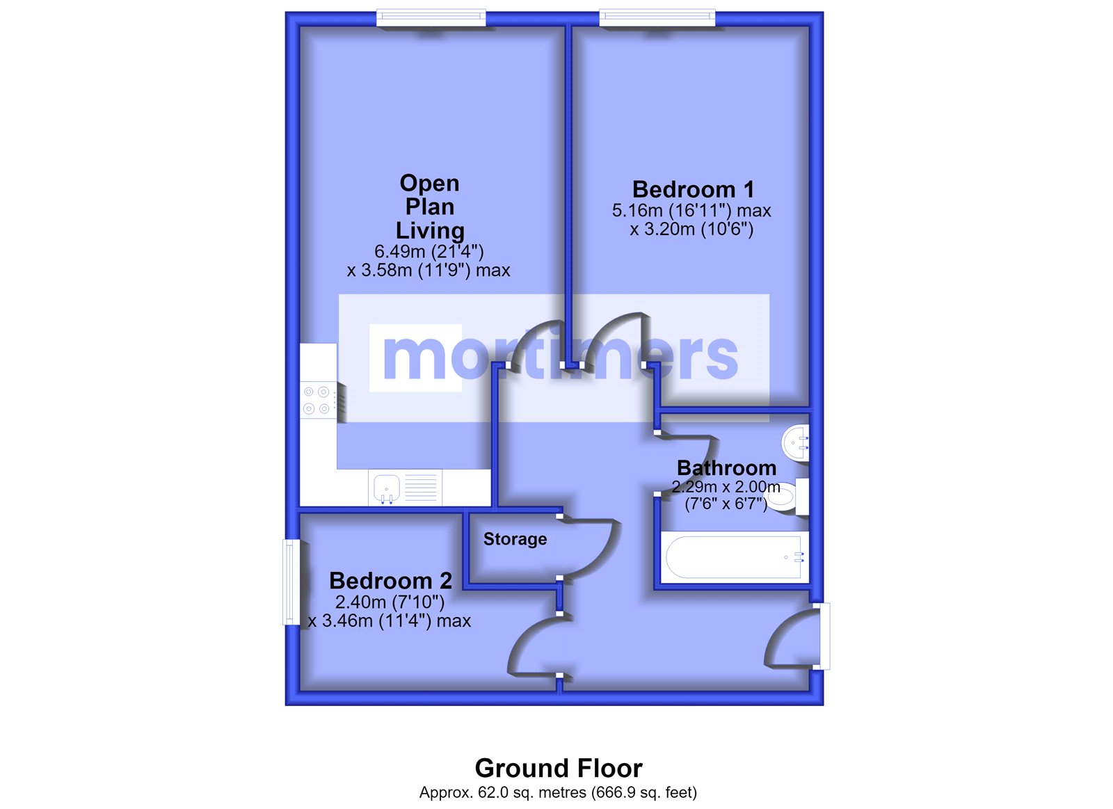 Apartment 8, Waterside,, St. James Court West, Lancashire floorplan