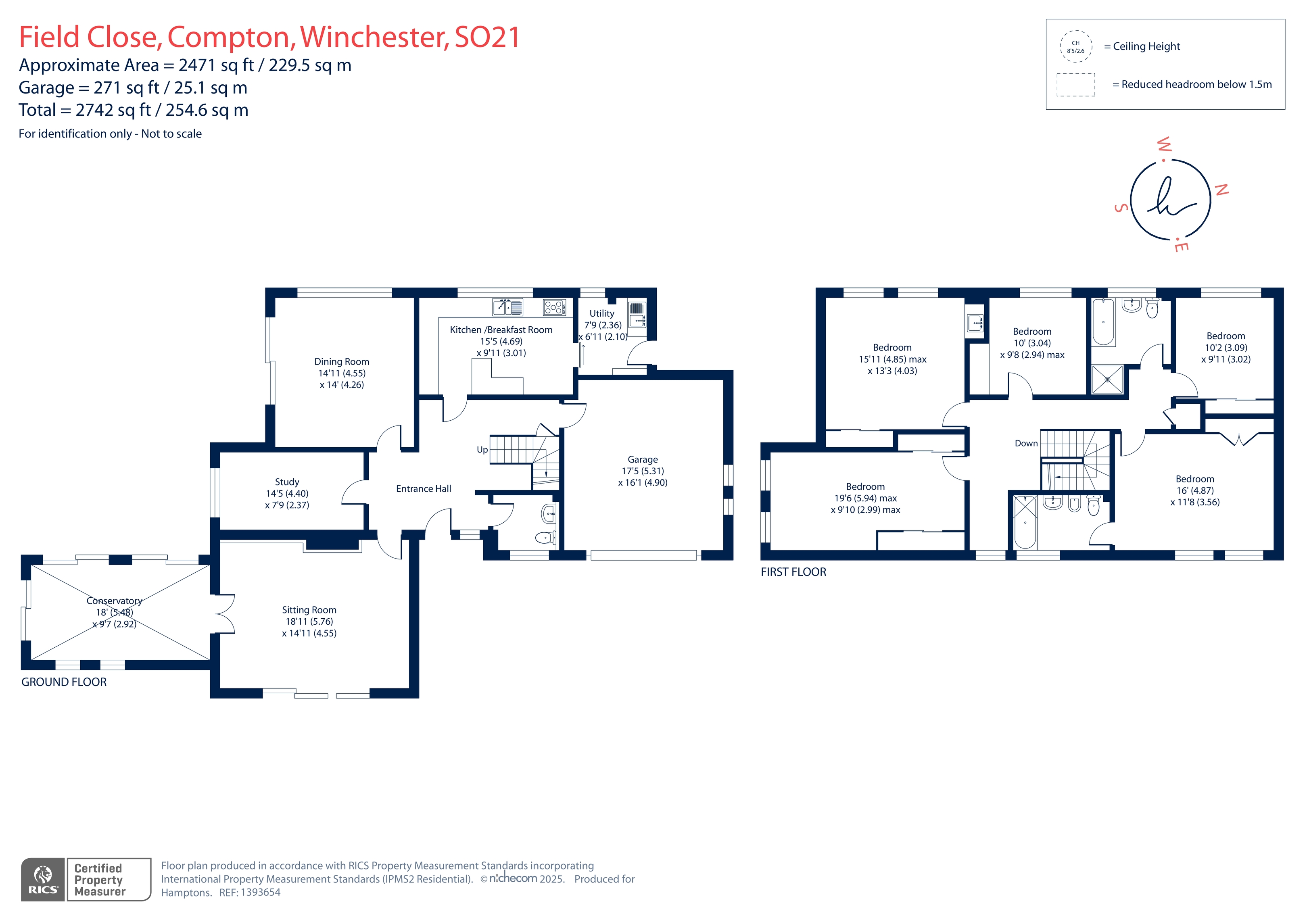 9, Field Close, Winchester floorplan