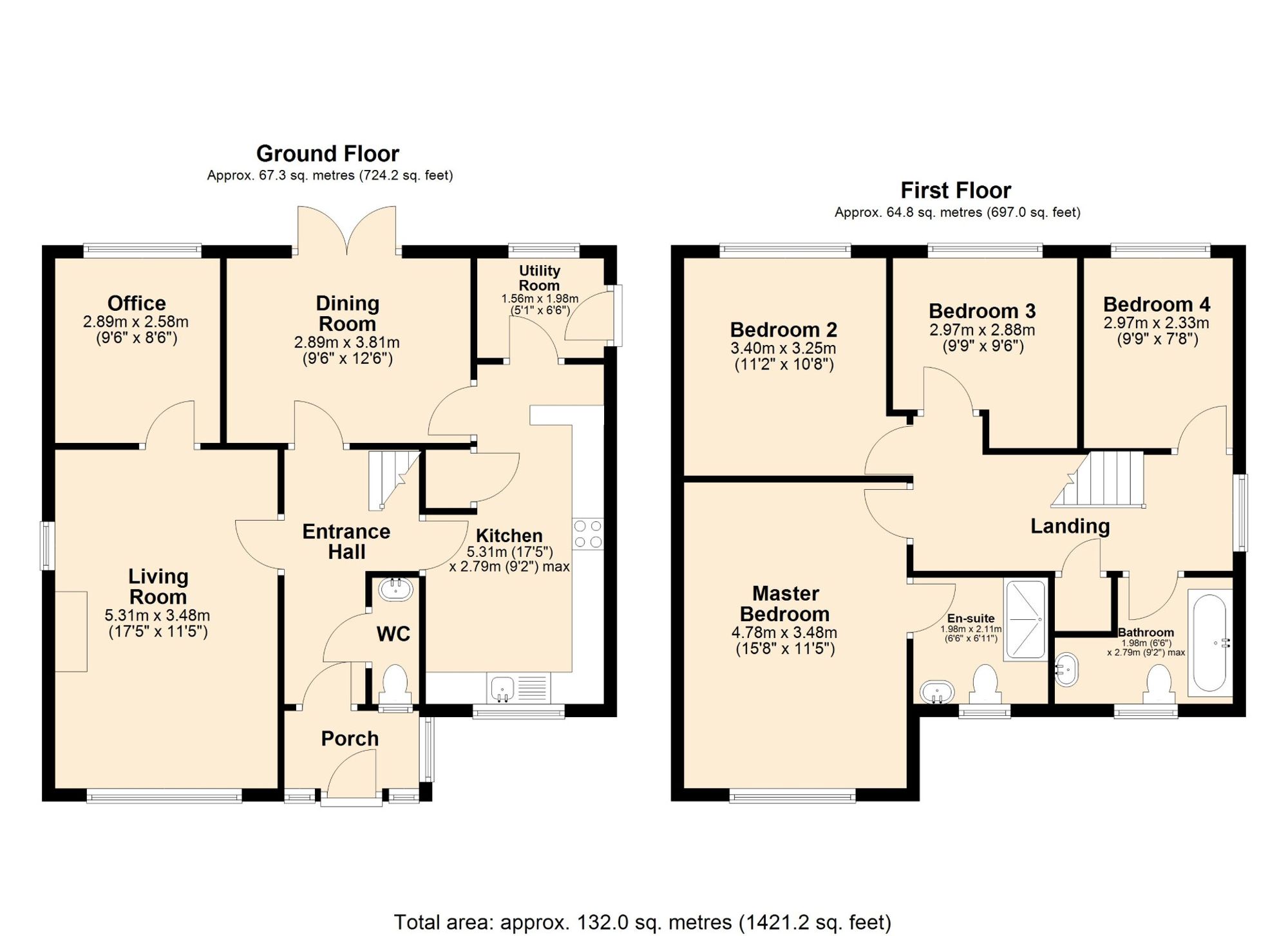 2 Winster Court, Accrington floorplan