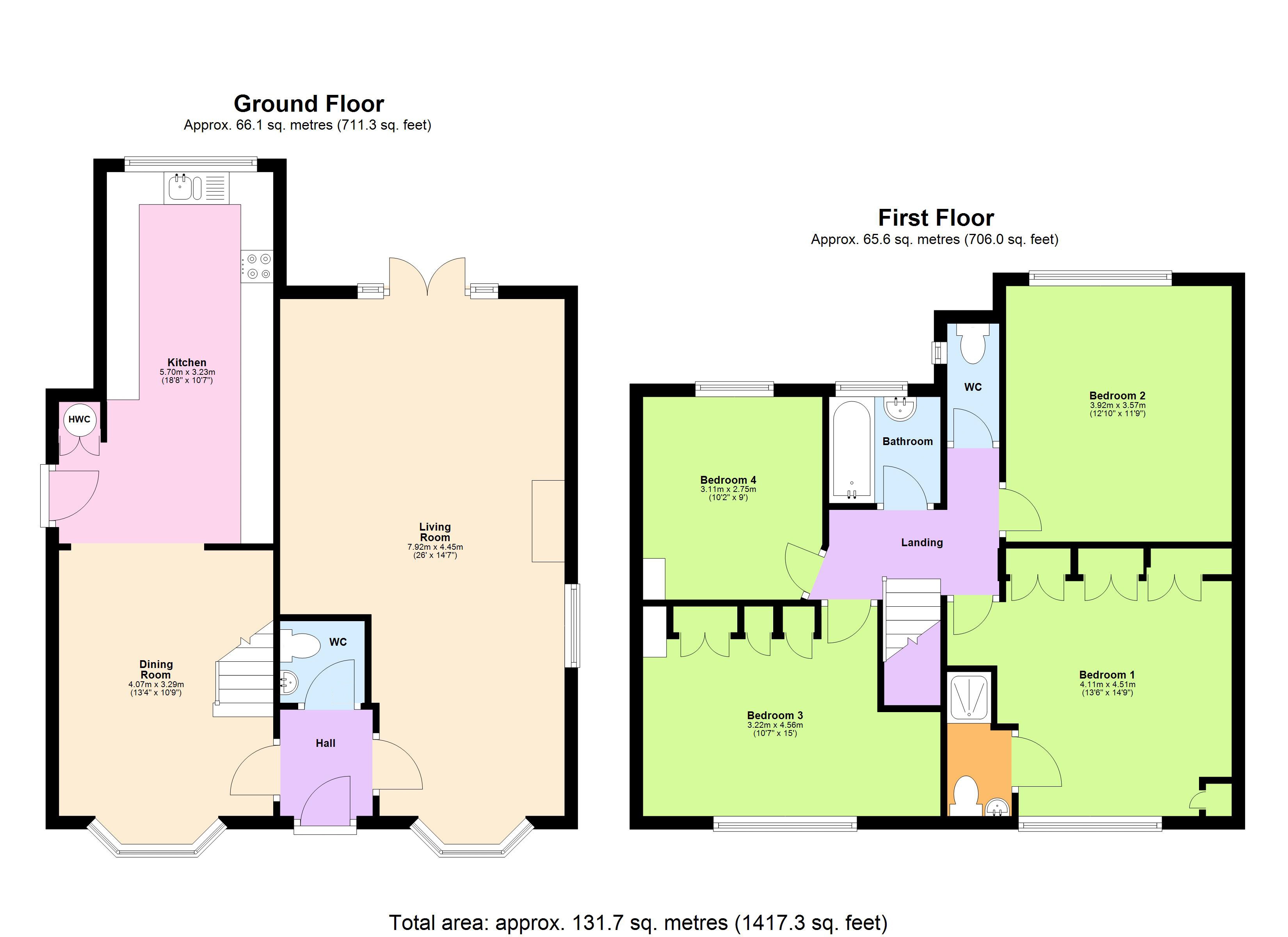 23, Belle Vue Lane, Bushey floorplan