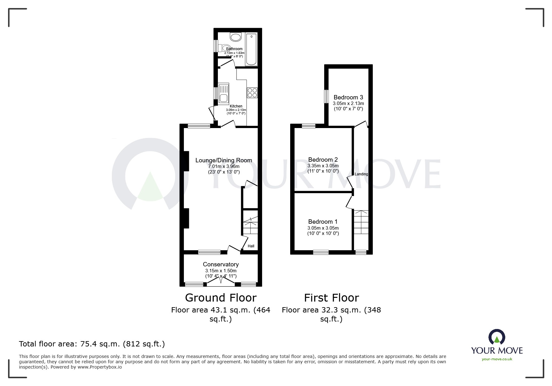 77, New Row, Nottingham floorplan