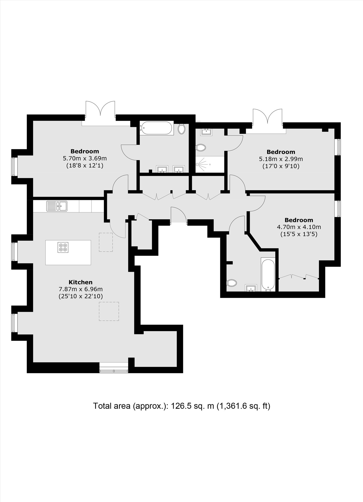 Flat 31, 2, Kew Bridge Road, Kew floorplan