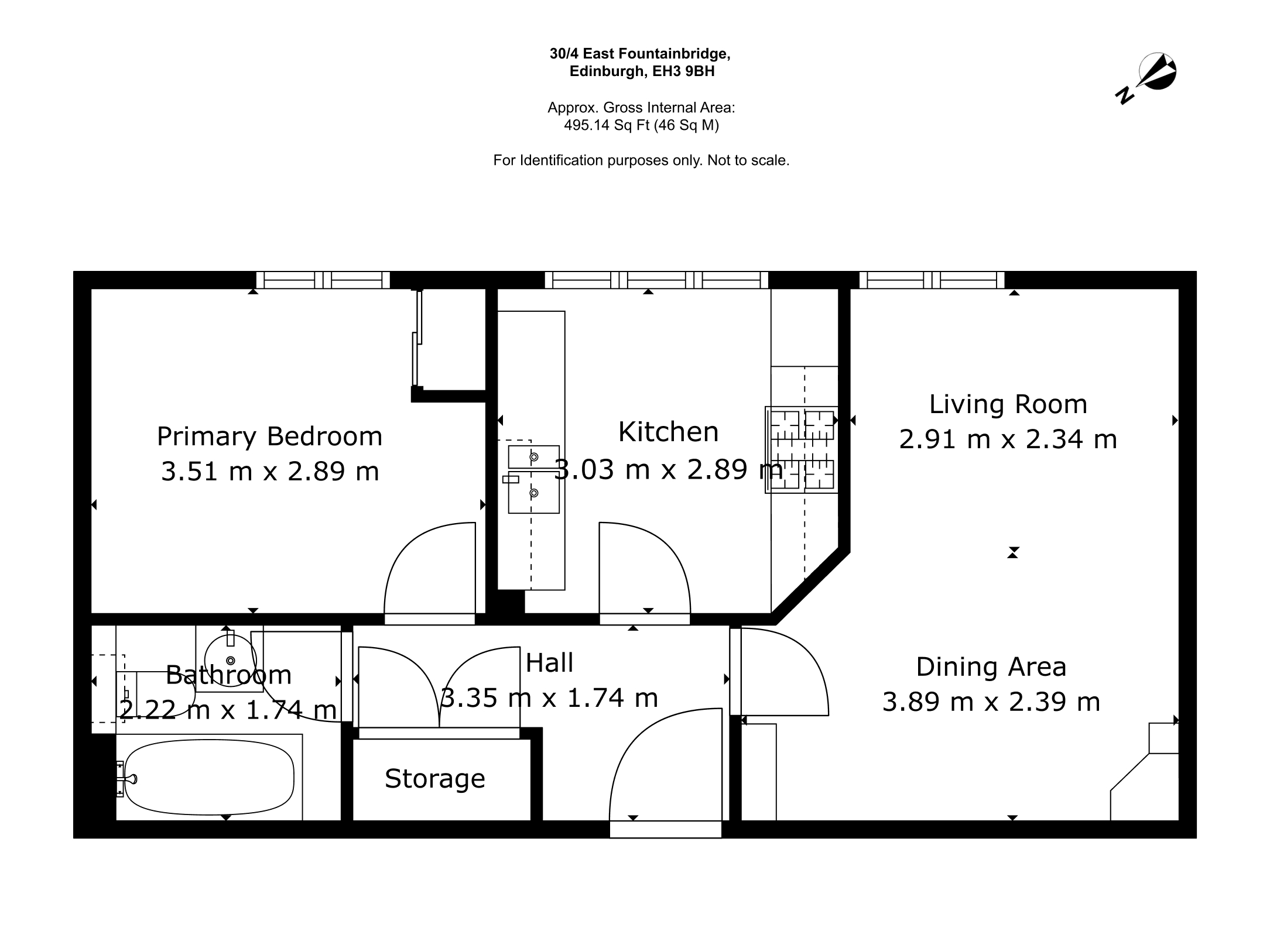 4, 30, East Fountainbridge, Edinburgh floorplan