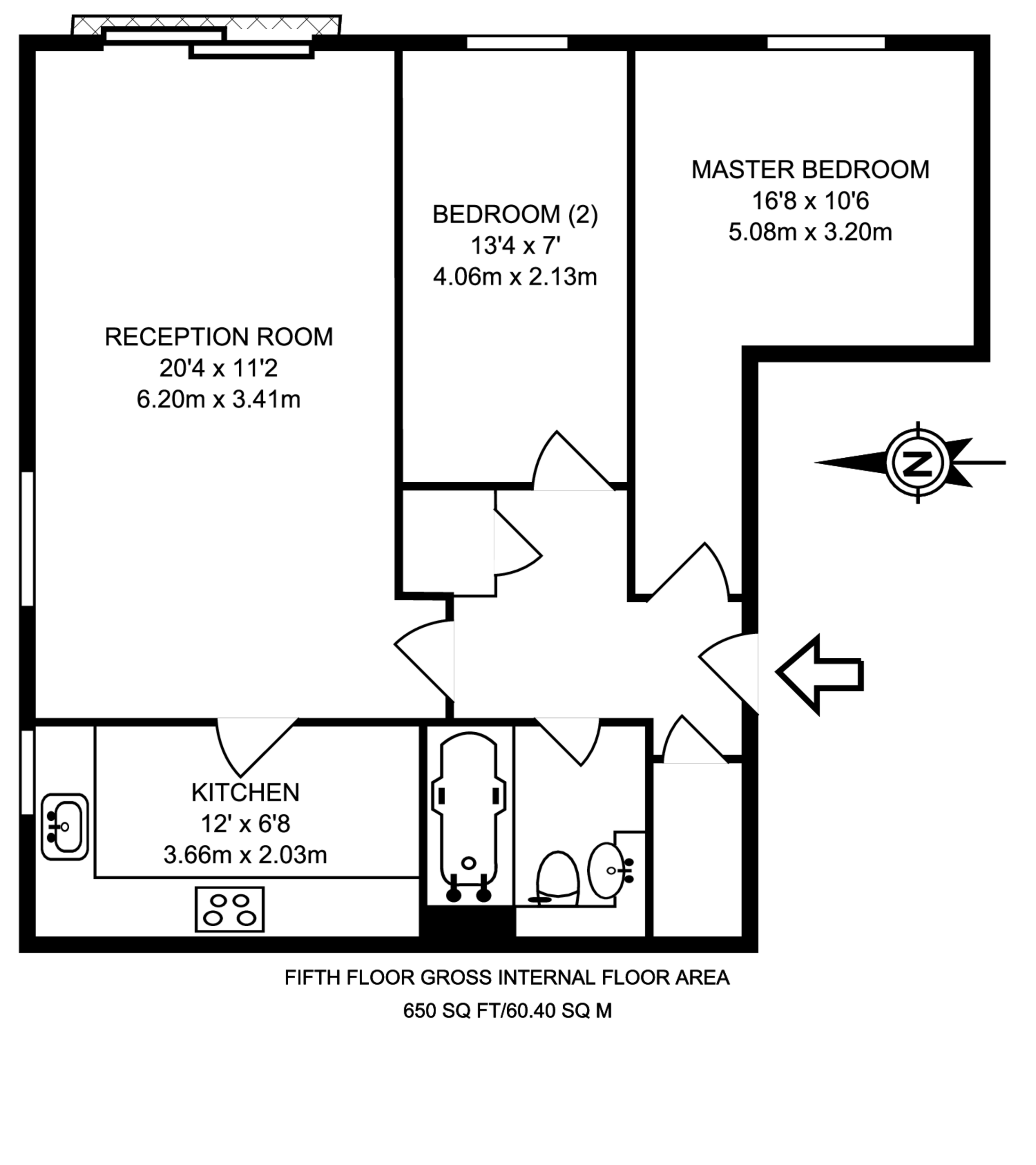 Newport Avenue, Canary Wharf floorplan