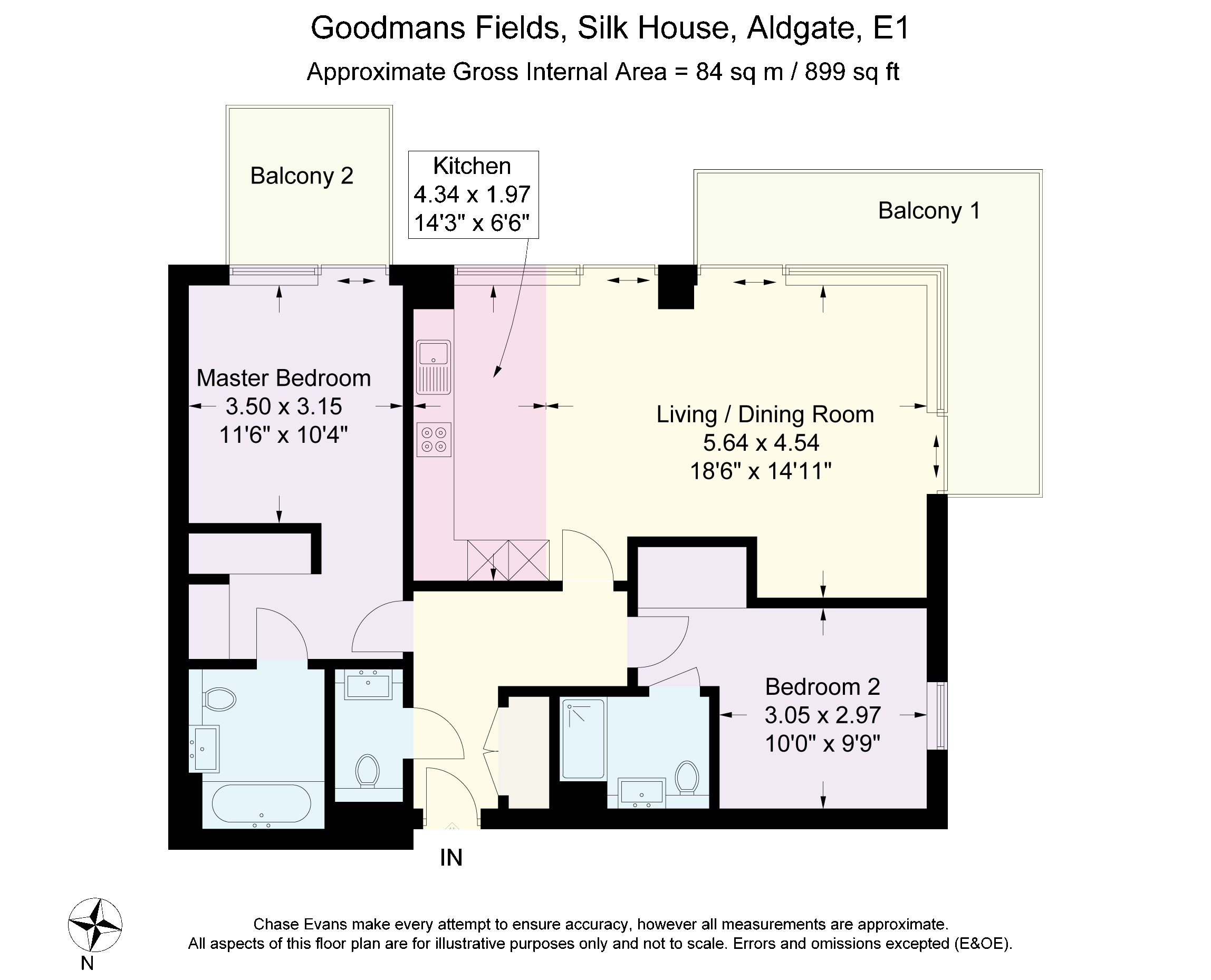 2 Bedrooms Flat to rent in Cashmere House, Goodman's Fields, Aldgate E1