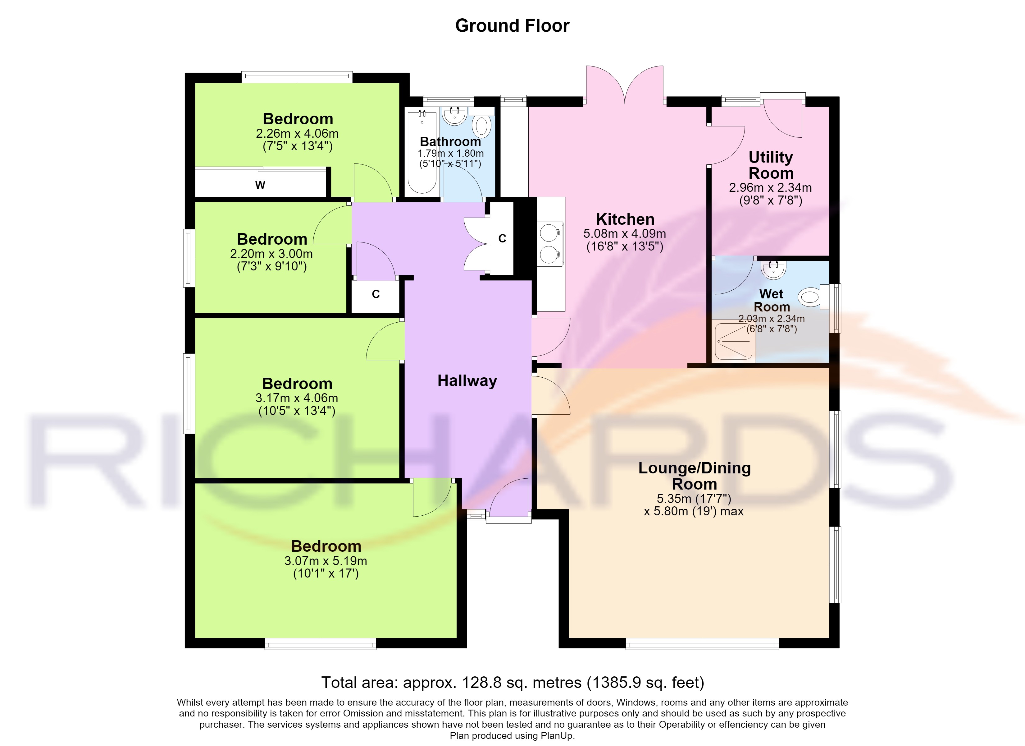 43, Wimborne Road, Wimborne floorplan