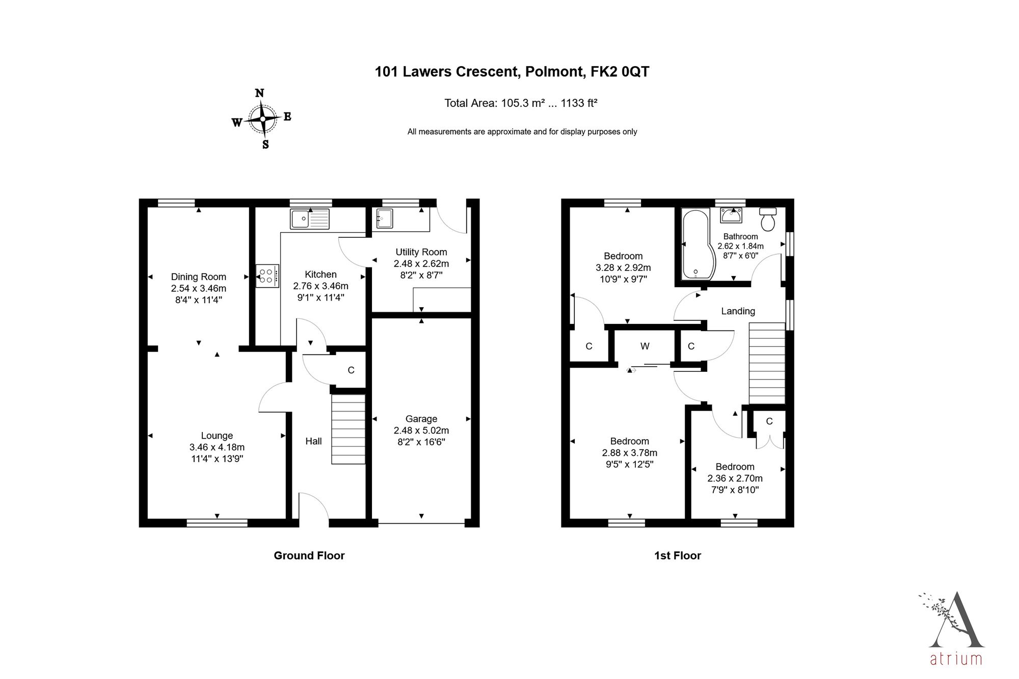 101 Lawers Crescent, Falkirk floorplan