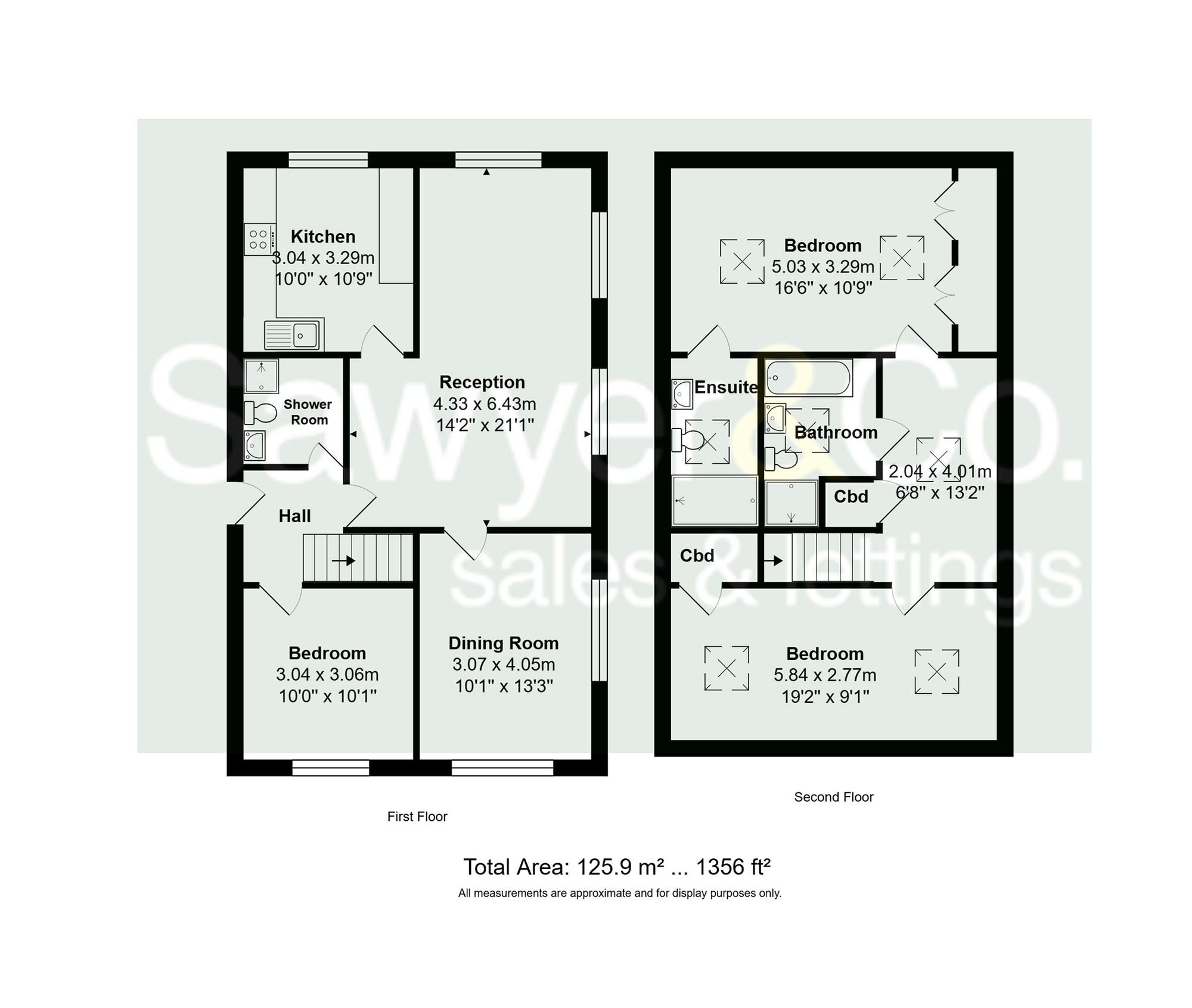 Flat 6, Copper Beeches Rookery Close, Brighton floorplan